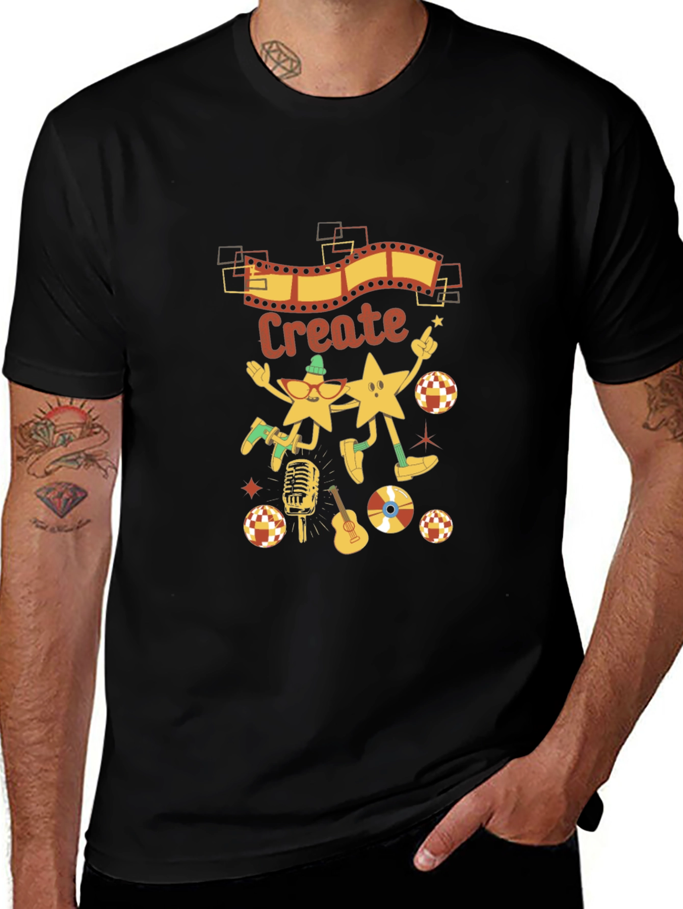 Variant 7 of Create Graphic Tee - Retro Music Lover's T-Shirt