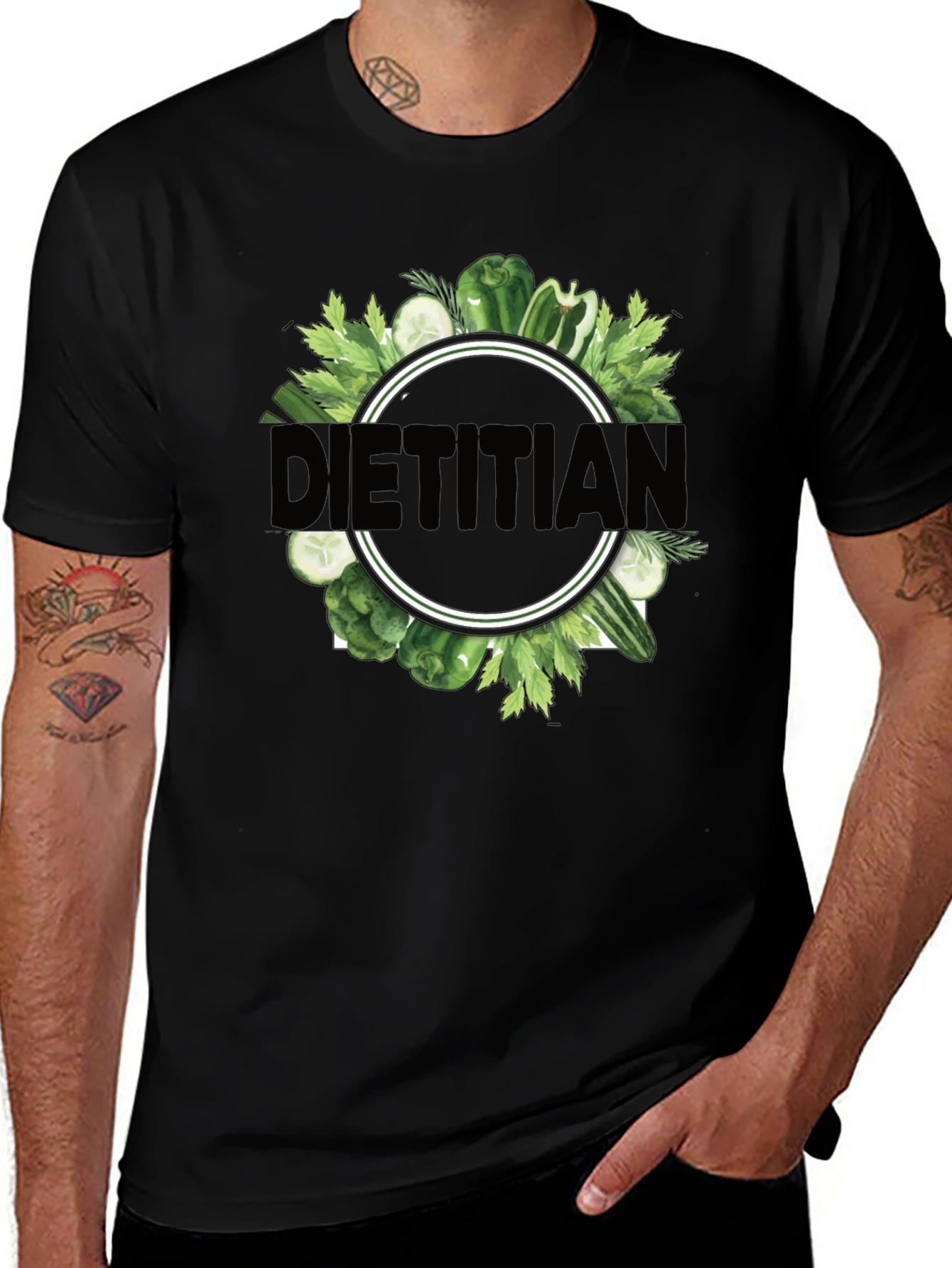 Dietitian T-Shirt - Fresh Veggie Design