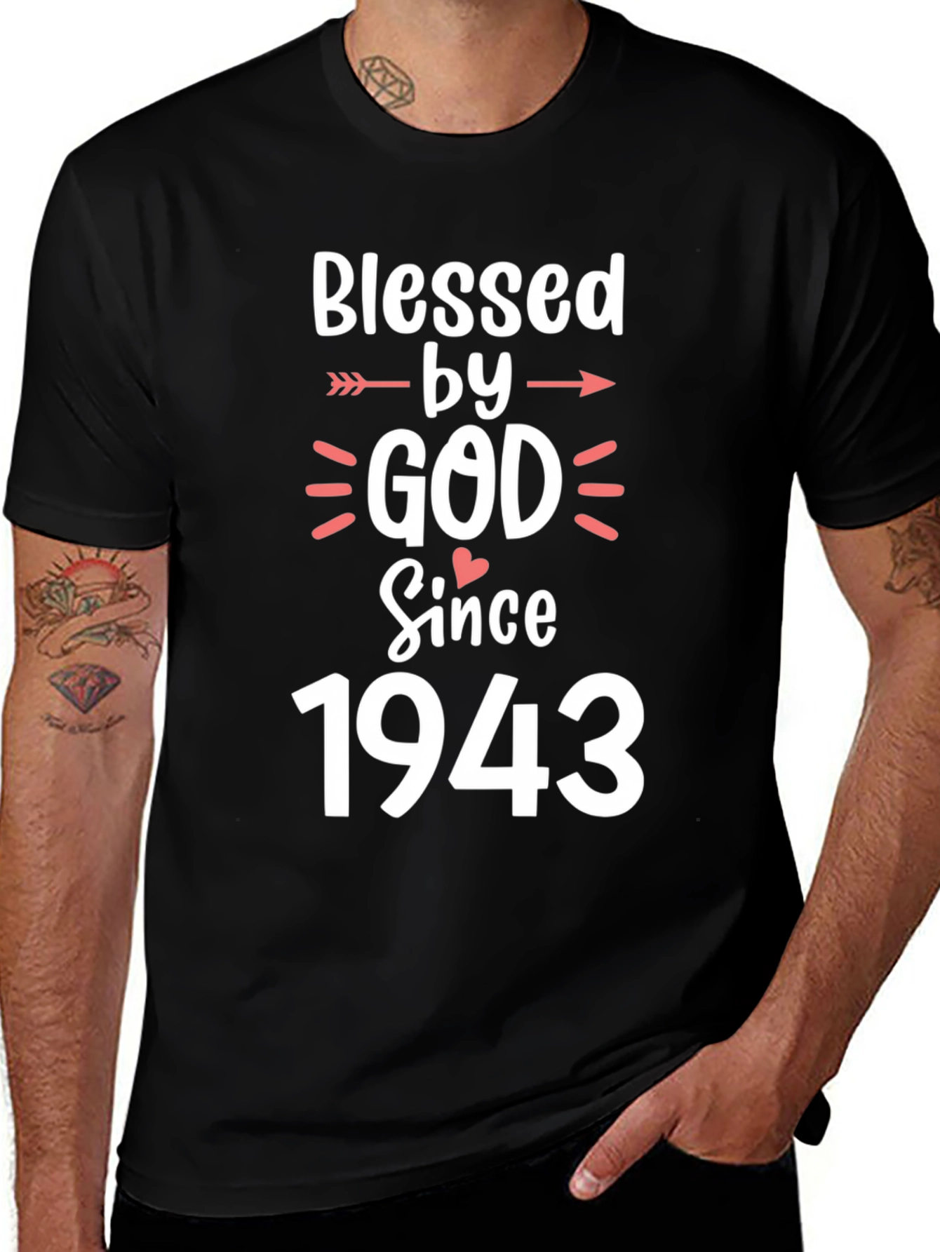 Variant 15 of Blessed by God Since 1943 T-Shirt