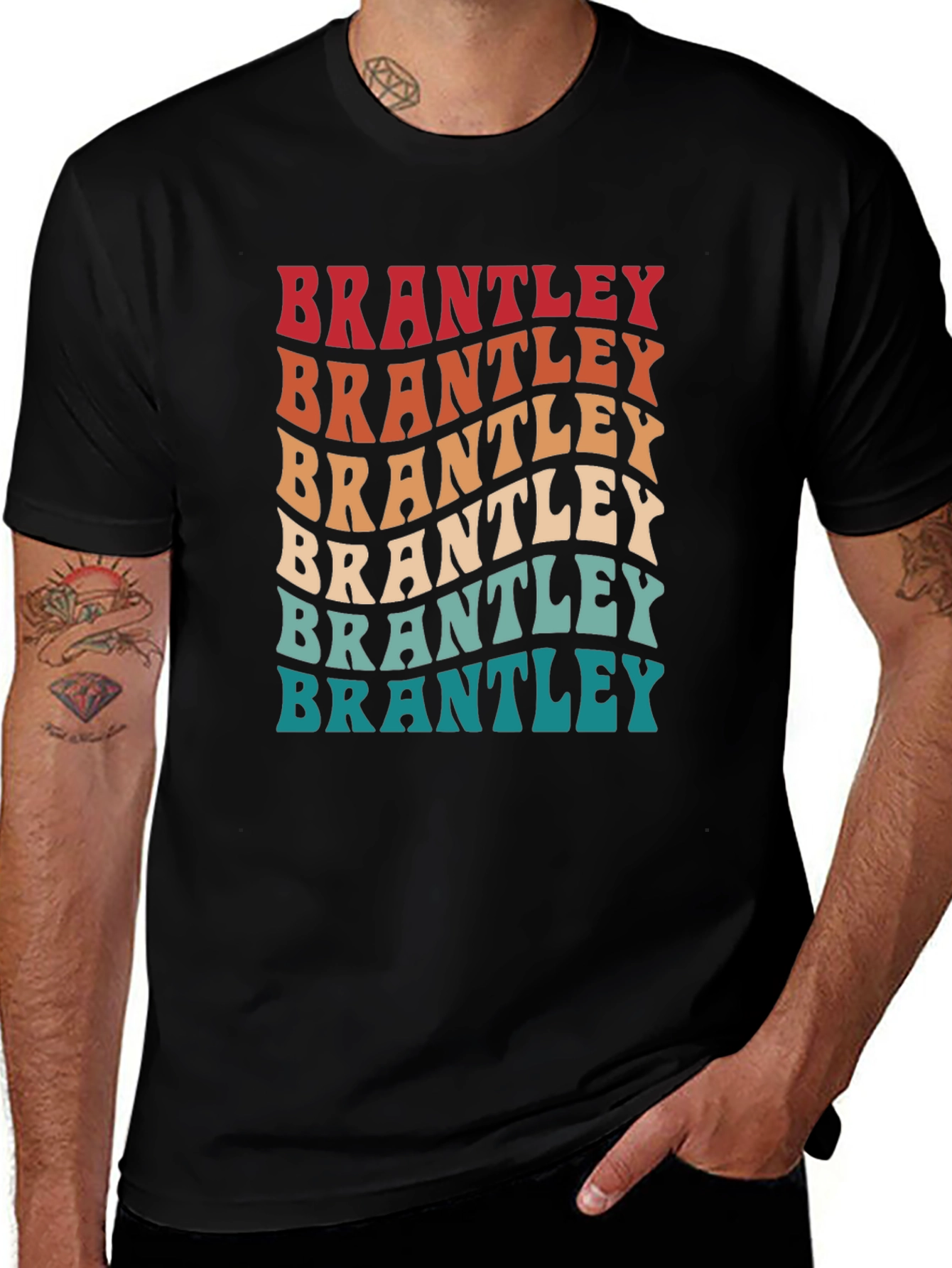 Variant 6 of Retro Brantley T-Shirt: Vintage Style Comfort