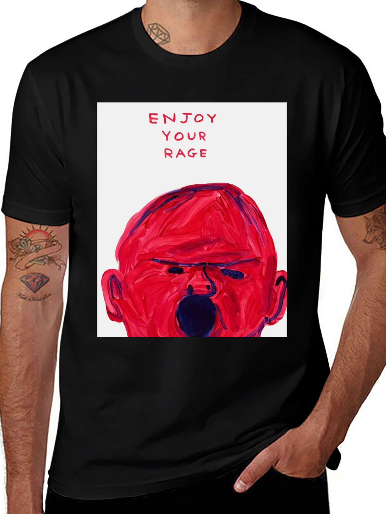 Enjoy Your Rage Graphic Tee - Bold Statement T-Shirt