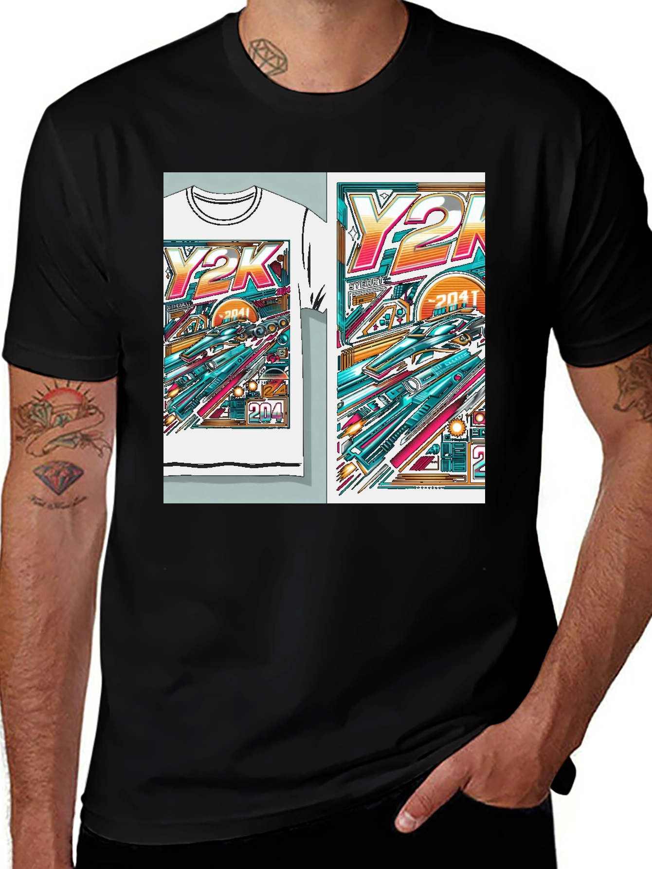 Y2K Retro Future T-Shirt - 2041 Graphic Tee