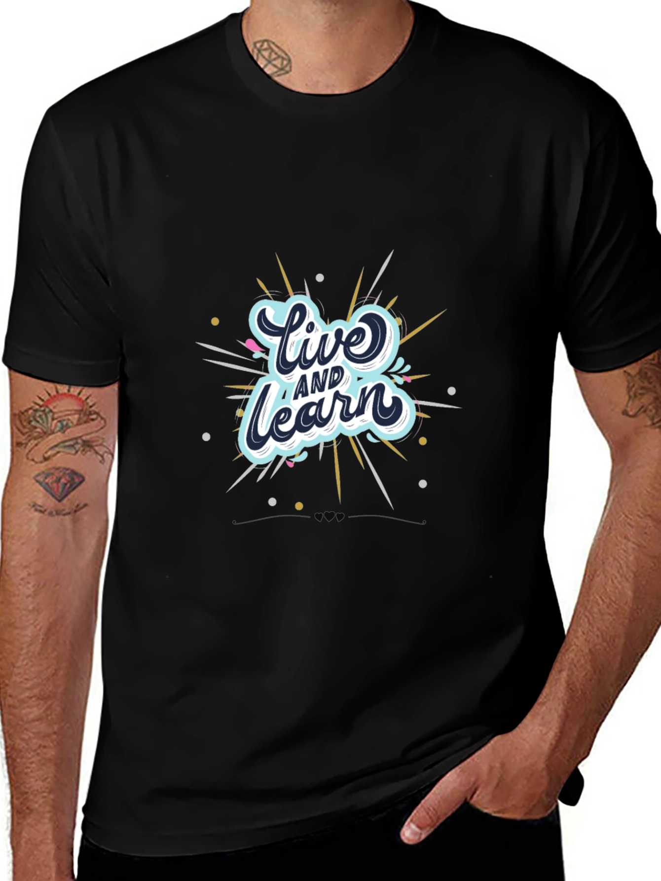 Variant 14 of Live and Learn Graphic Print T-Shirt