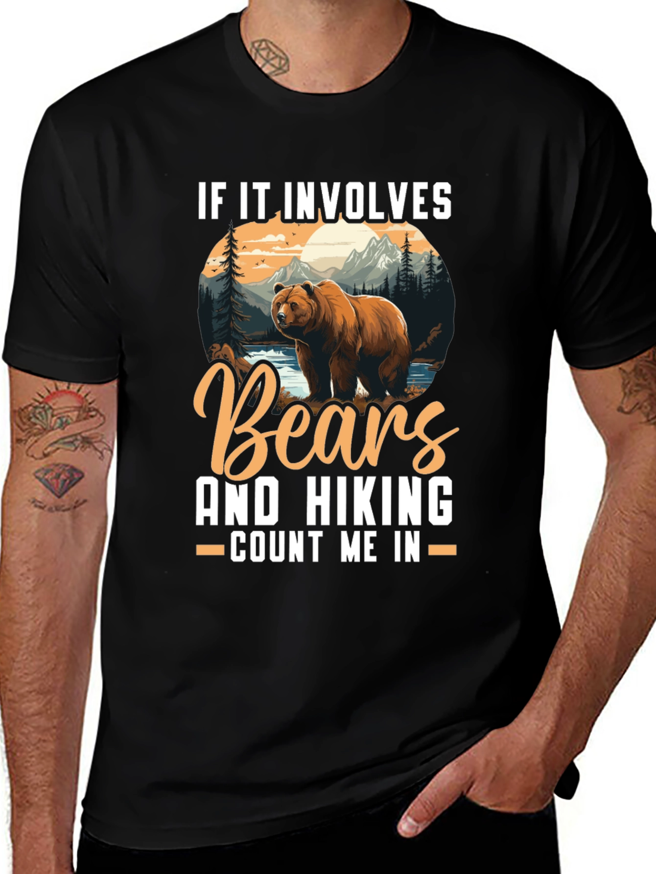 Variant 7 of Bears & Hiking T-Shirt - Count Me In