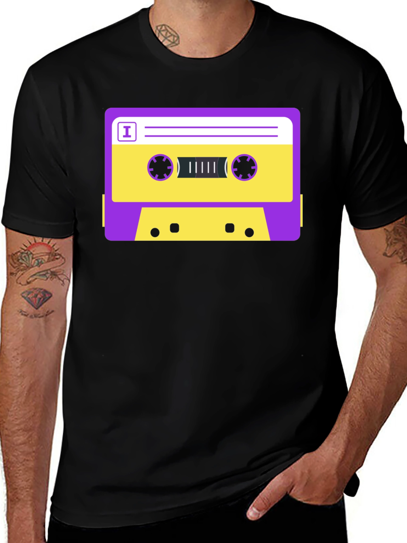 Variant 9 of Retro Cassette Tape Graphic T-Shirt