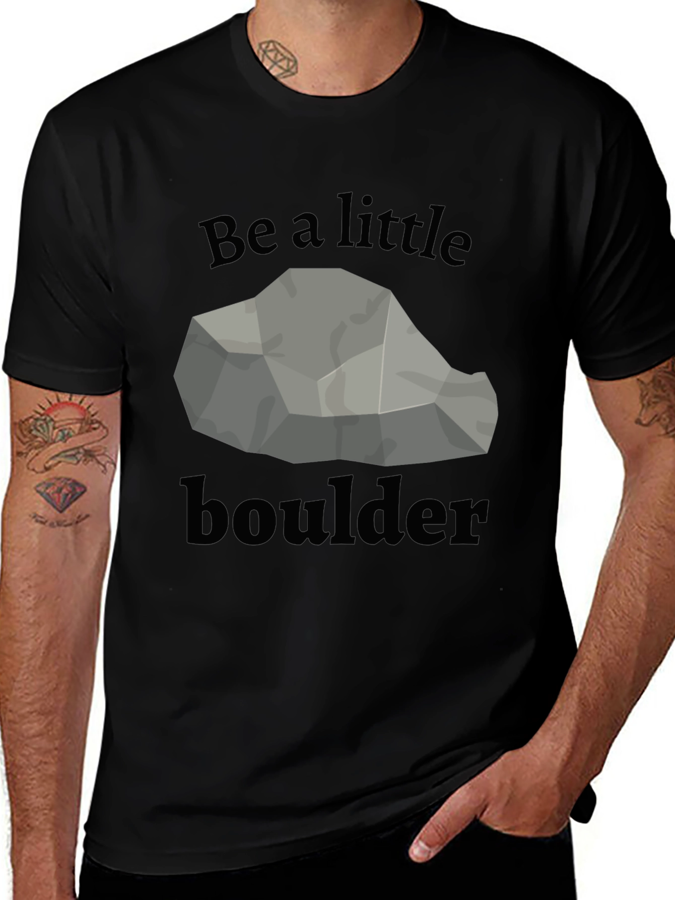 Variant 29 of Be a Little Boulder T-Shirt - Inspiring Graphic Tee