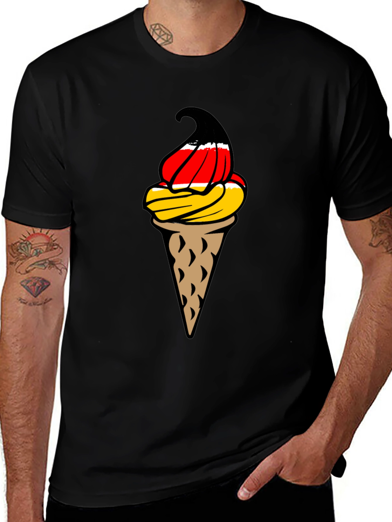 Variant 15 of Germany Flag Ice Cream T-Shirt