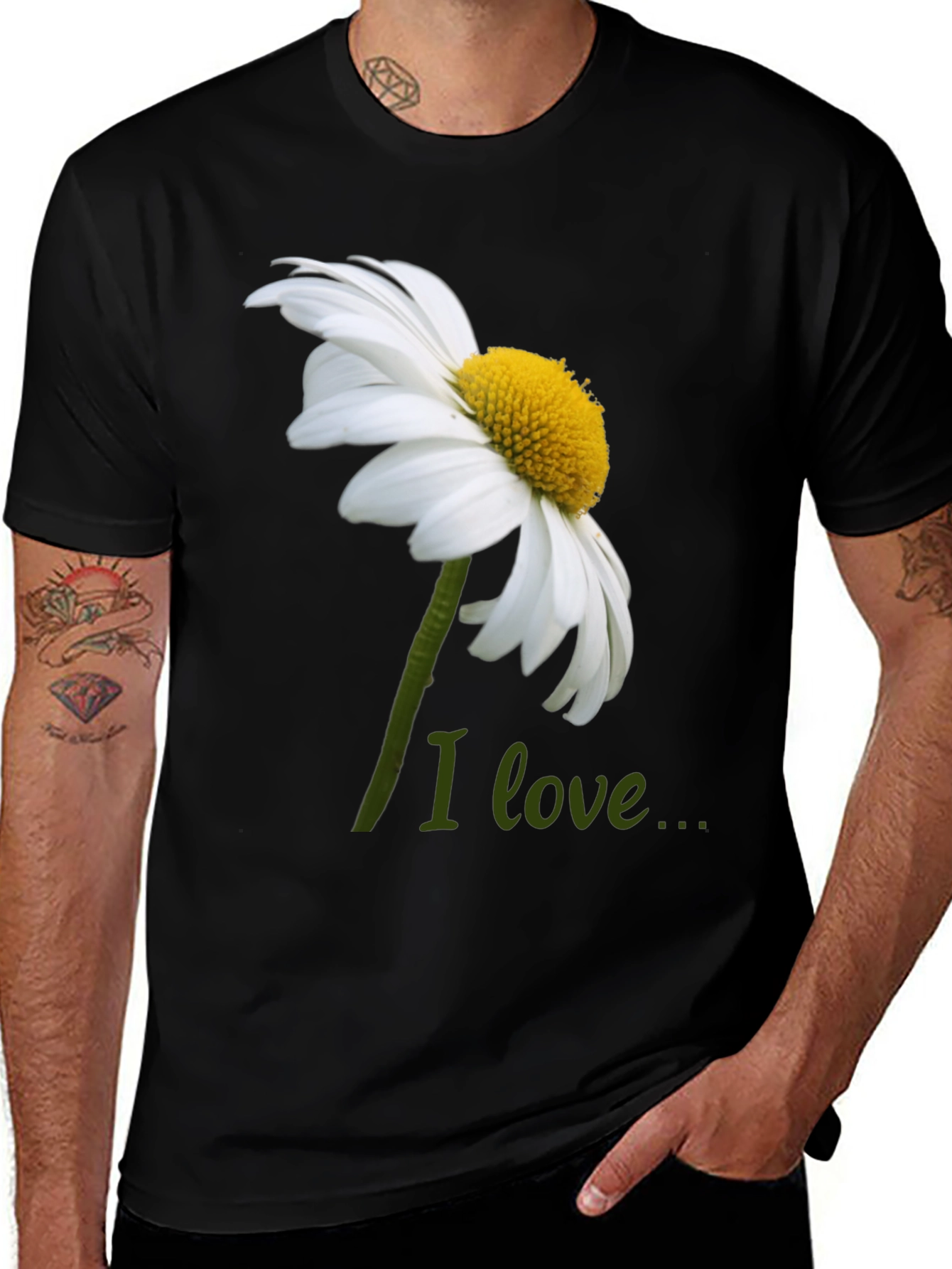 Variant 15 of Daisy 'I Love...' Graphic T-Shirt - Casual Wear
