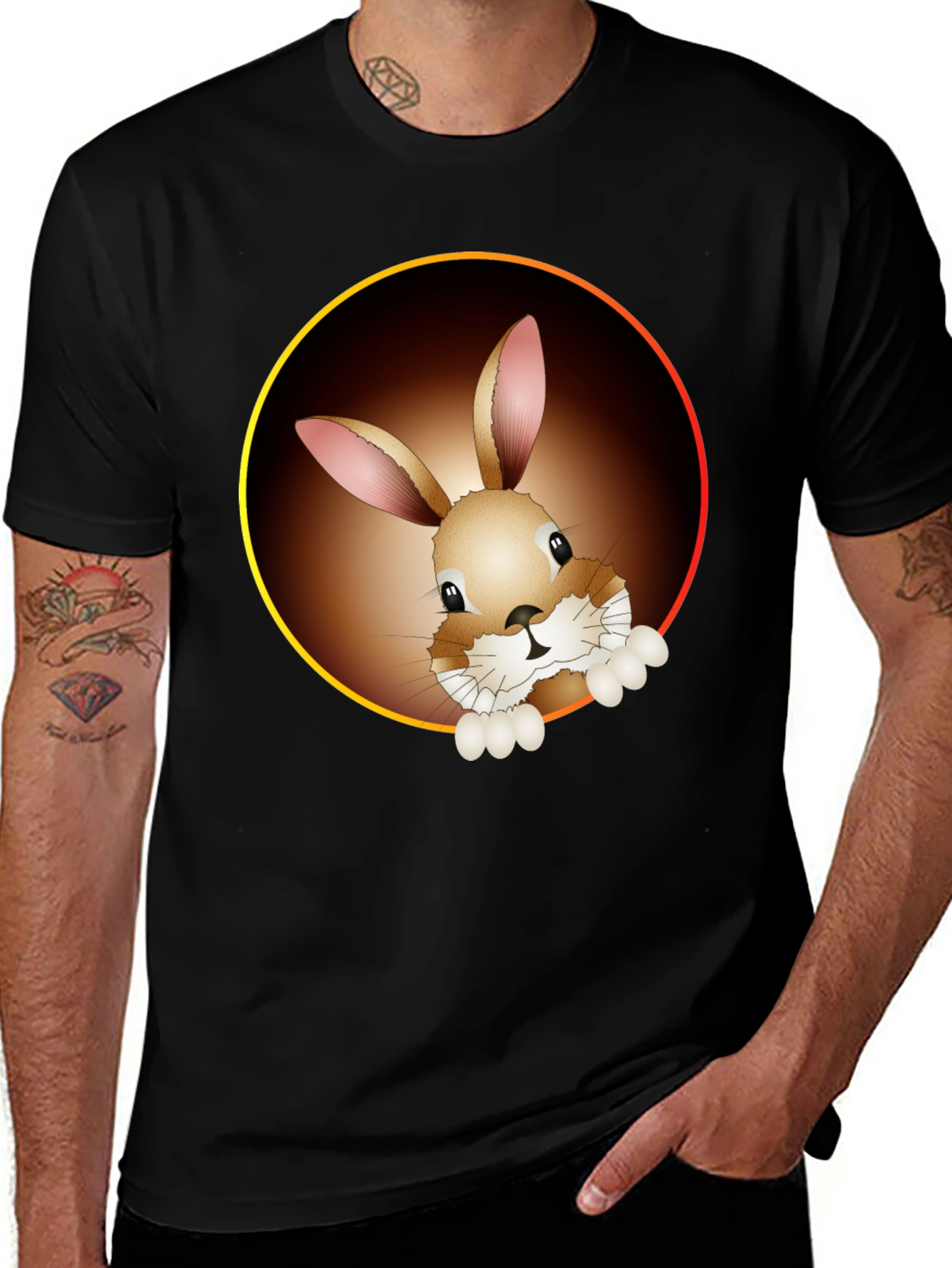 Variant 27 of Bunny Graphic Tee - Cute Animal Print Shirt