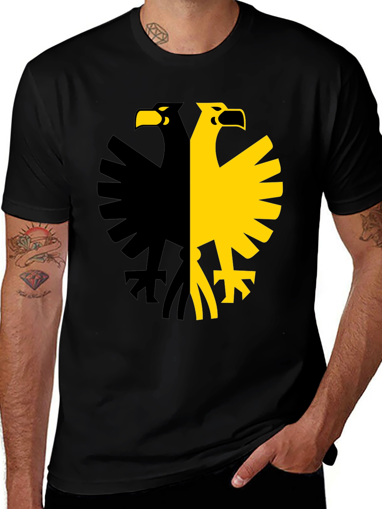 Variant 14 of Two-Headed Eagle Graphic Tee