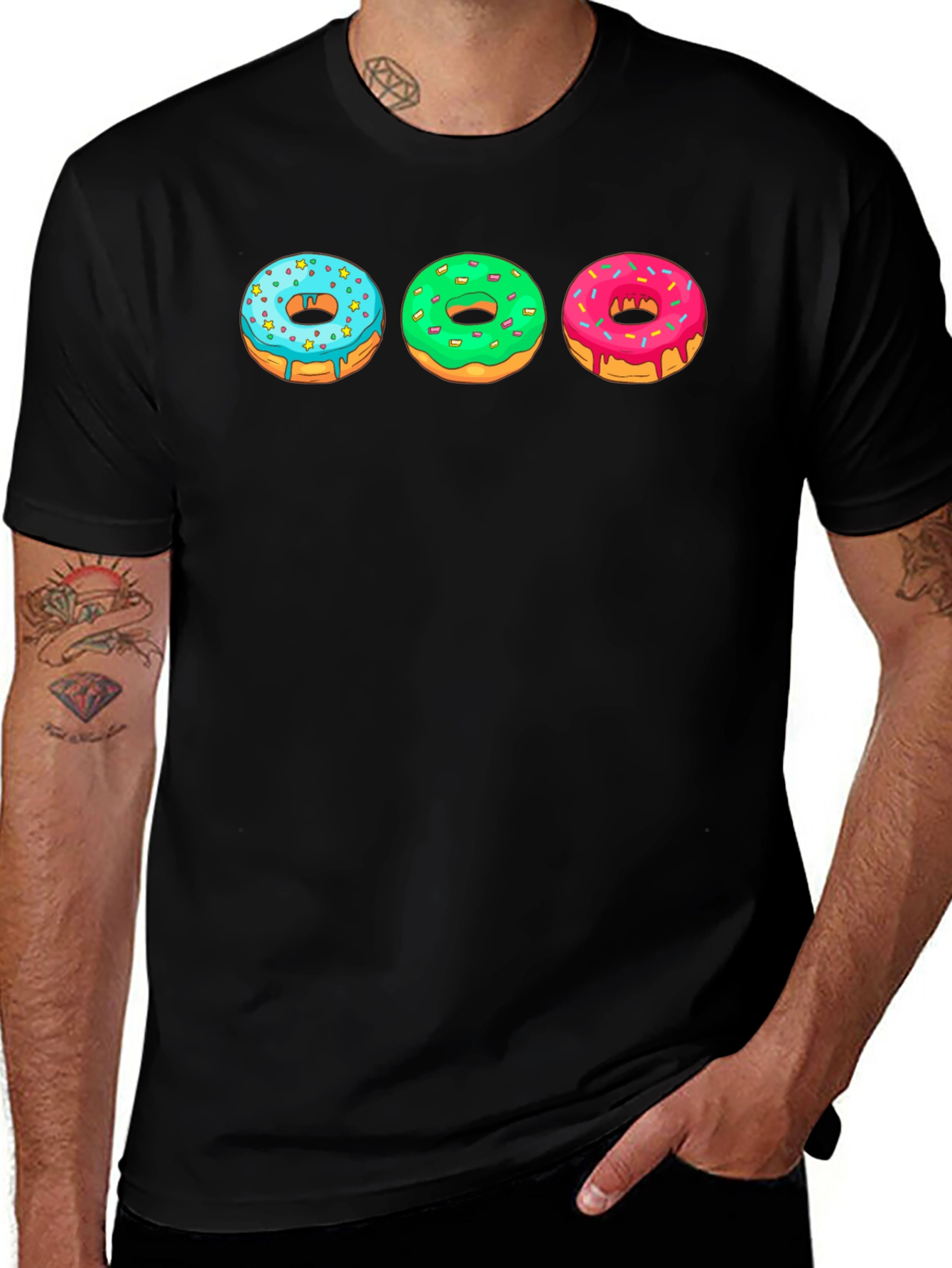 Variant 27 of Donut Graphic Print T-Shirt - Casual Wear