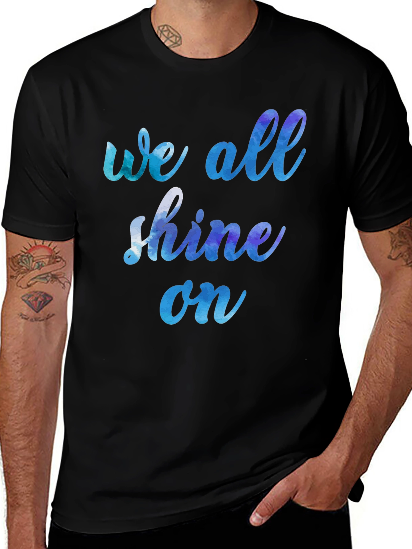 Variant 30 of We All Shine On Graphic Tee - Soft Cotton Blend