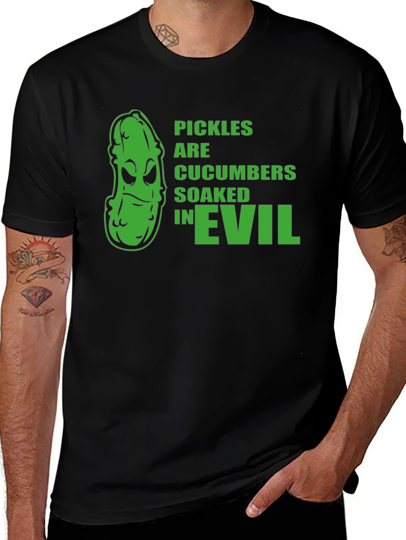 Variant 30 of Pickles Are Cucumbers Soaked In Evil T-Shirt