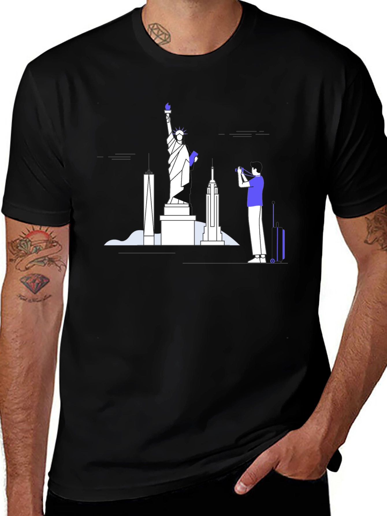 Variant 15 of Statue of Liberty Graphic Tee