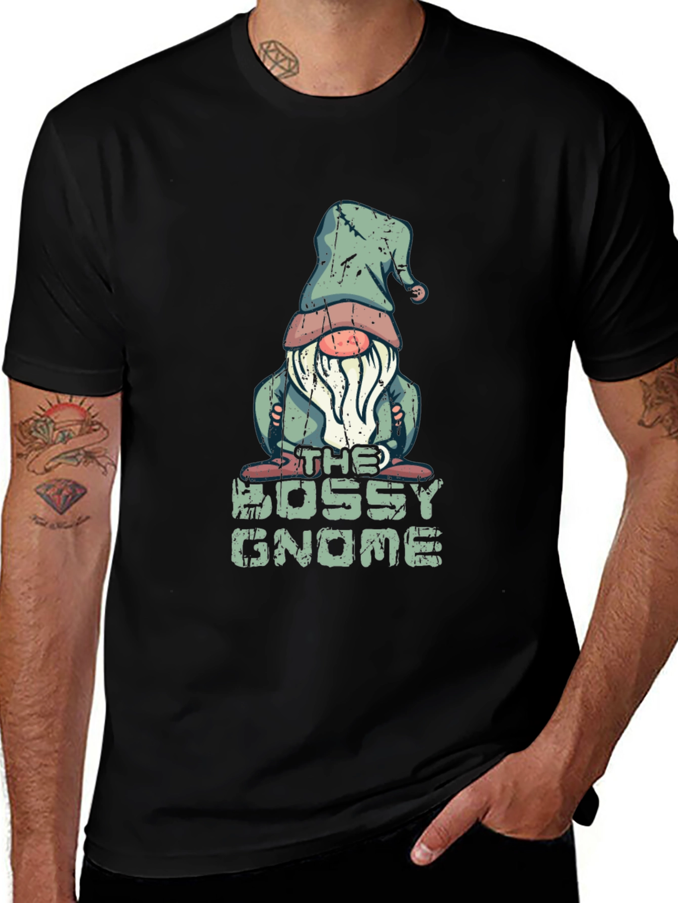 Variant 5 of Bossy Gnome T-Shirt - Funny Graphic Tee
