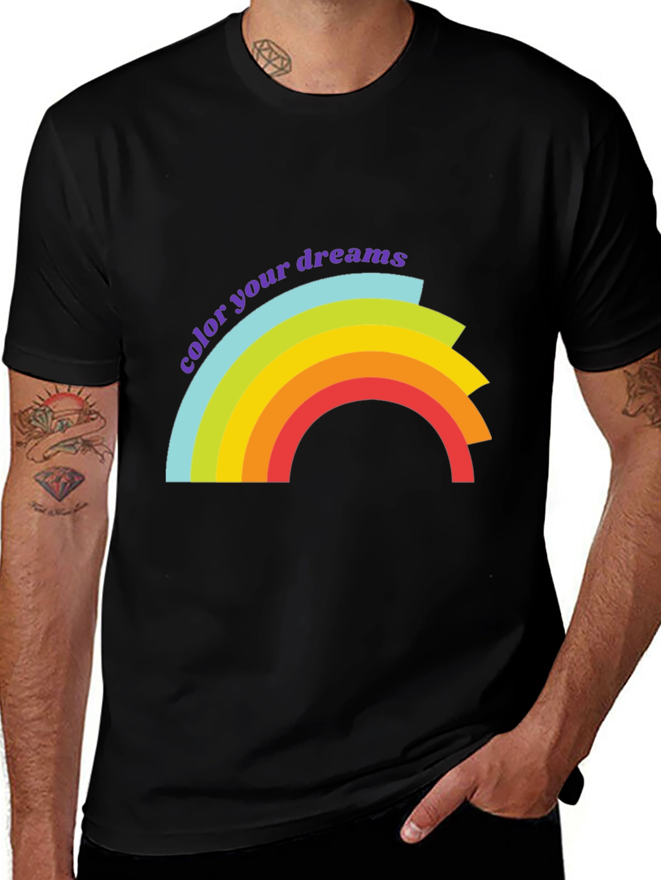 Variant 2 of Color Your Dreams Graphic T-Shirt - Soft Cotton Blend