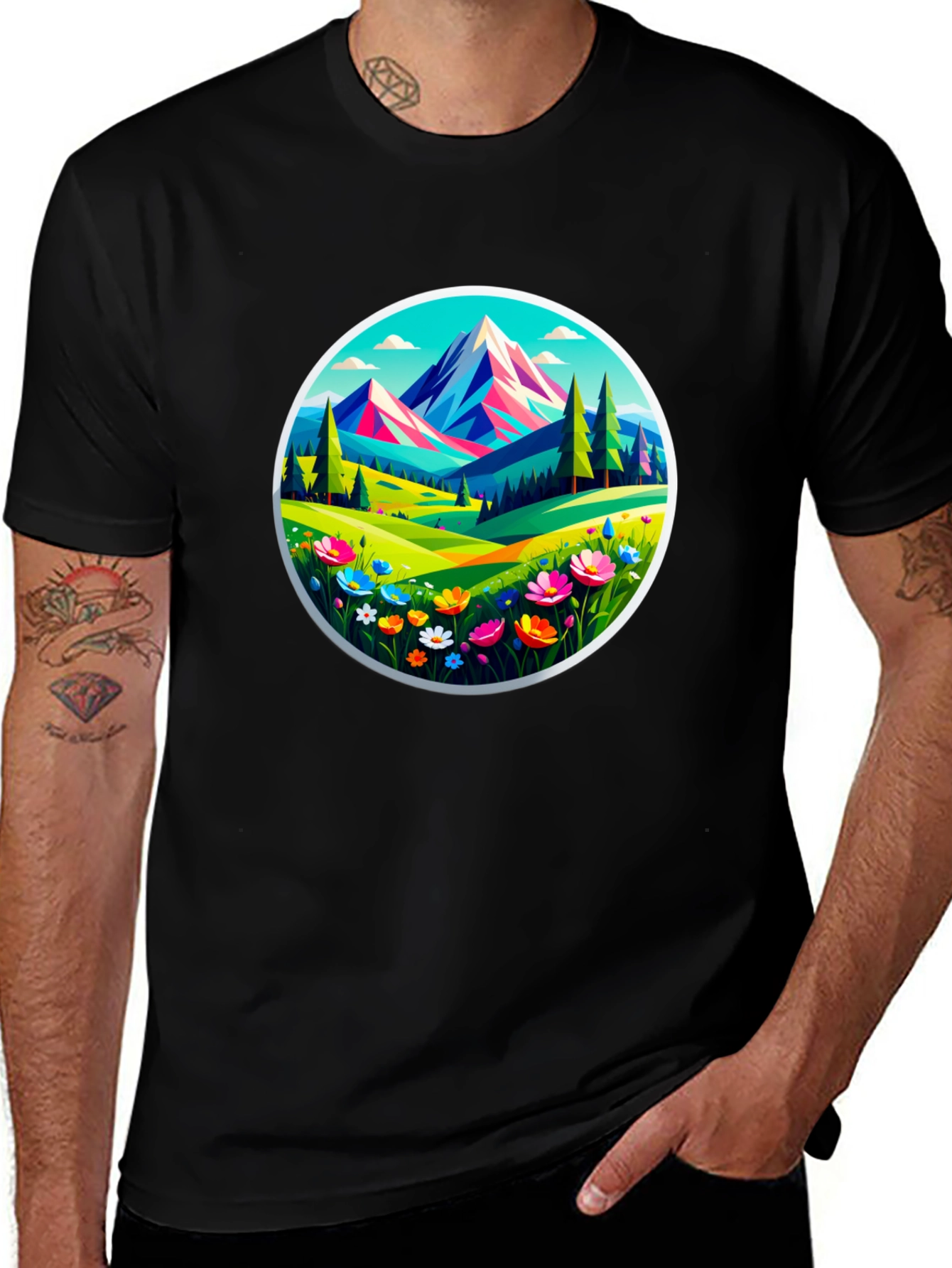 Variant 26 of Mountain Meadow Graphic T-Shirt