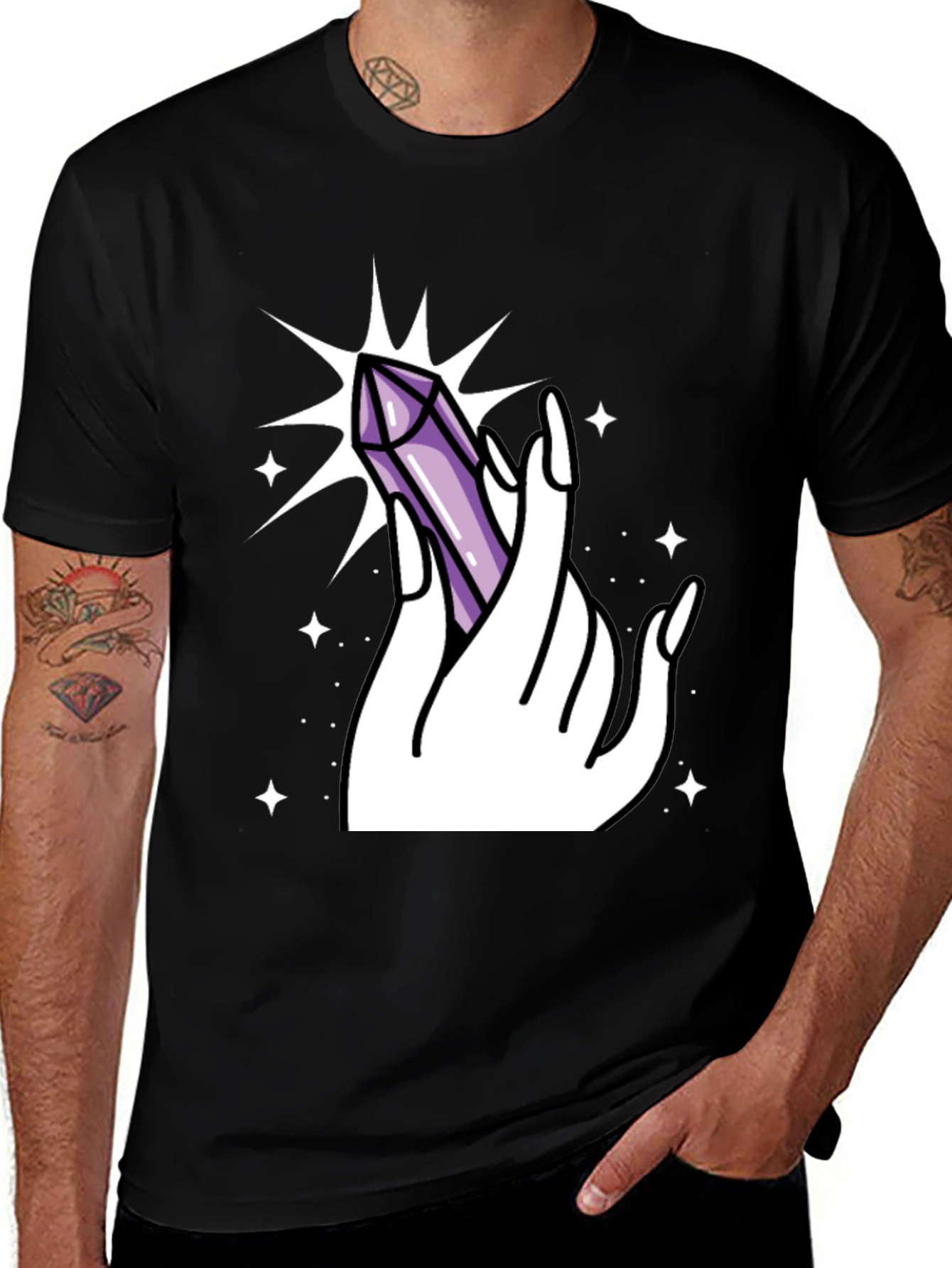 Variant 18 of Mystic Crystal Hand Graphic Tee
