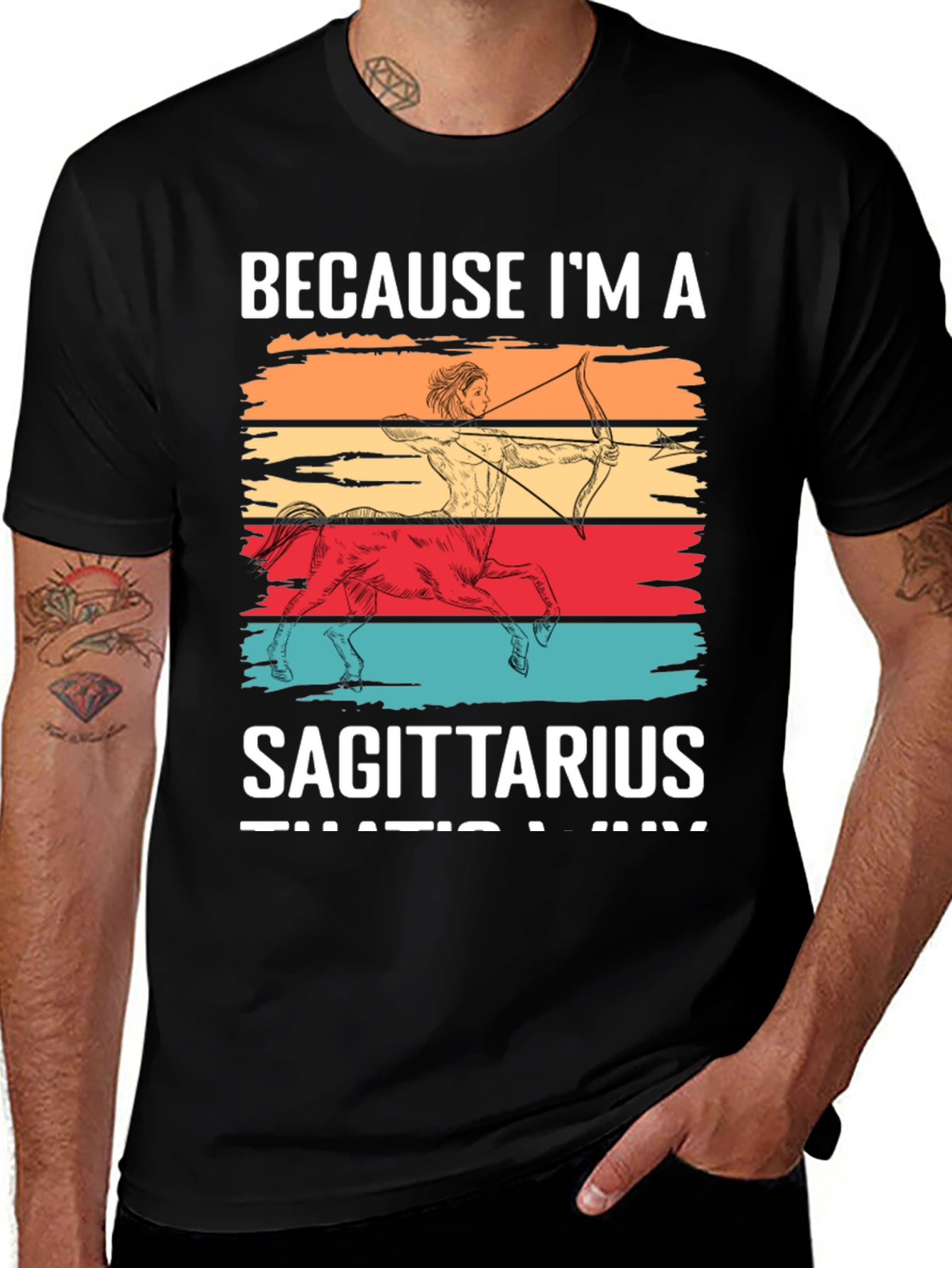 Sagittarius T-Shirt - Zodiac Sign Centaur Design
