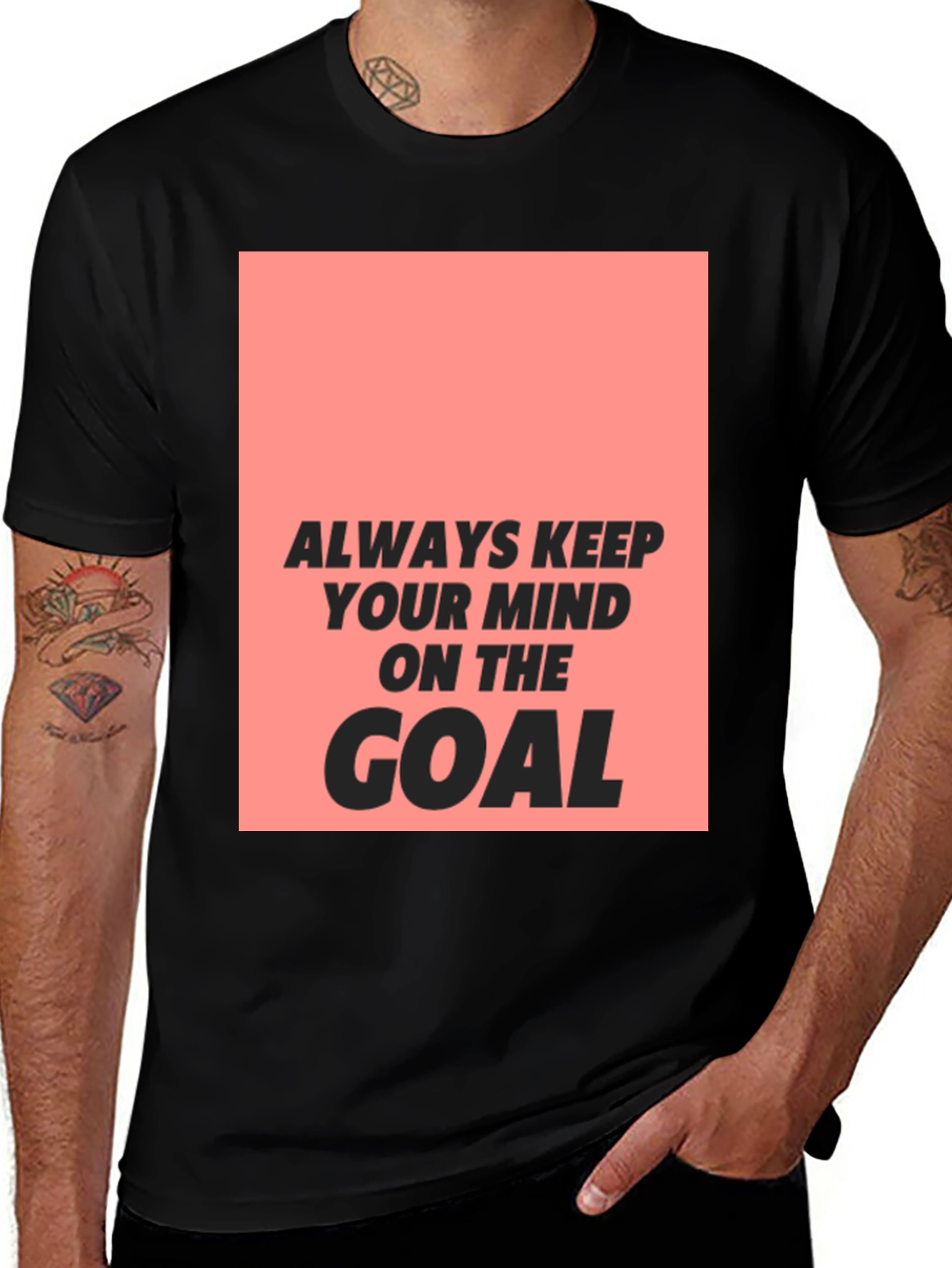 Variant 6 of Motivational Goal T-Shirt - Keep Your Mind on the Goal