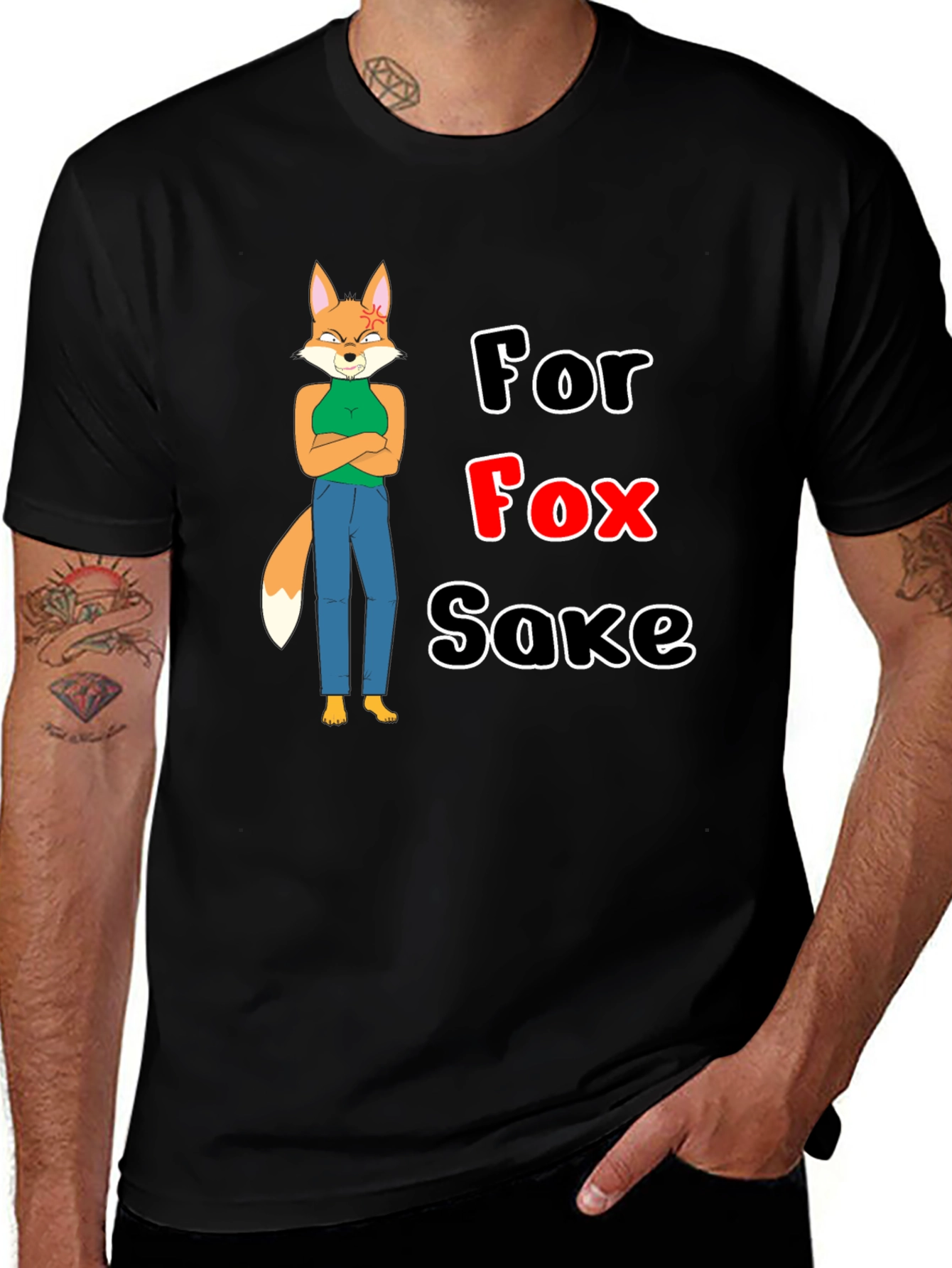 Variant 23 of For Fox Sake Graphic T-Shirt - Unisex Cotton Tee