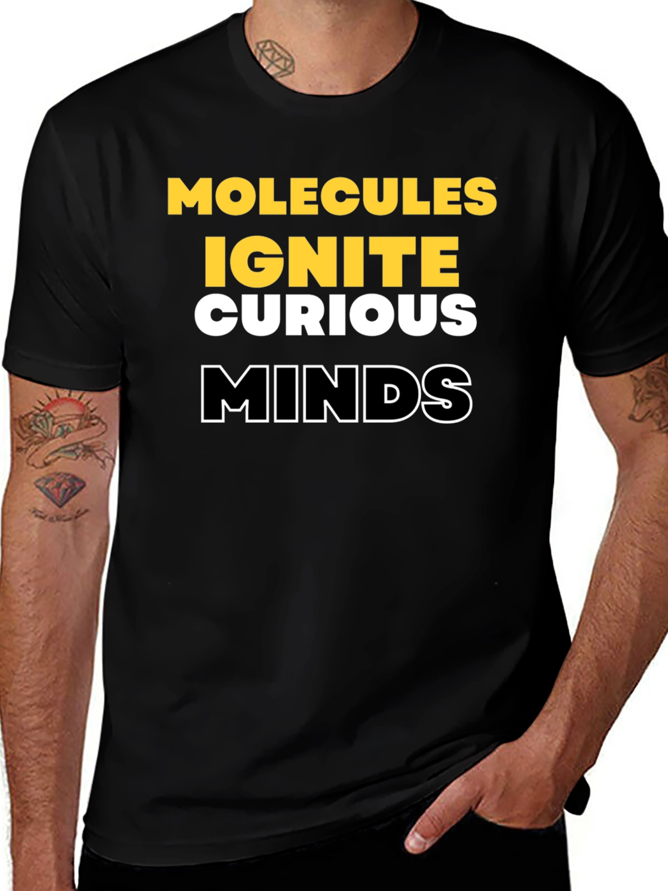 Variant 25 of Molecules Ignite Curious Minds Graphic T-Shirt