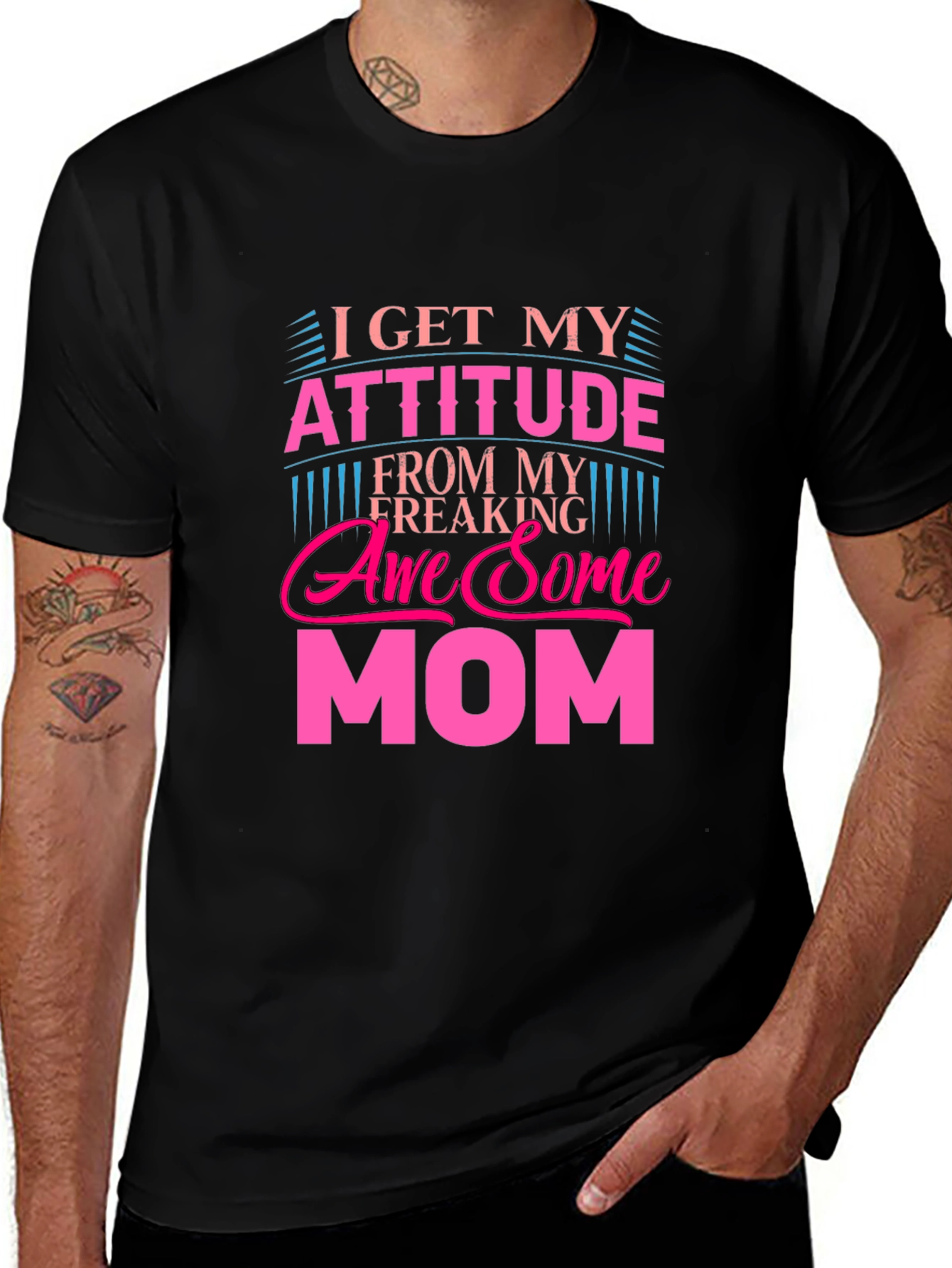Awesome Mom T-Shirt - Attitude Statement Tee