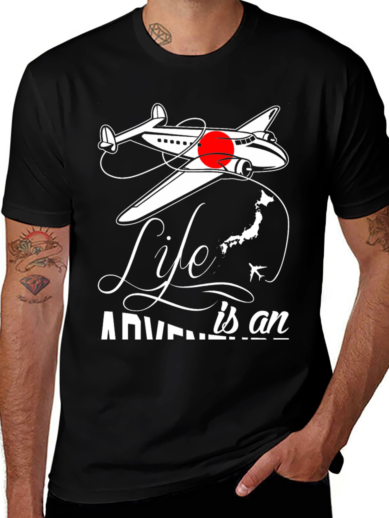 Variant 7 of Life is an Adventure Japan Travel T-Shirt