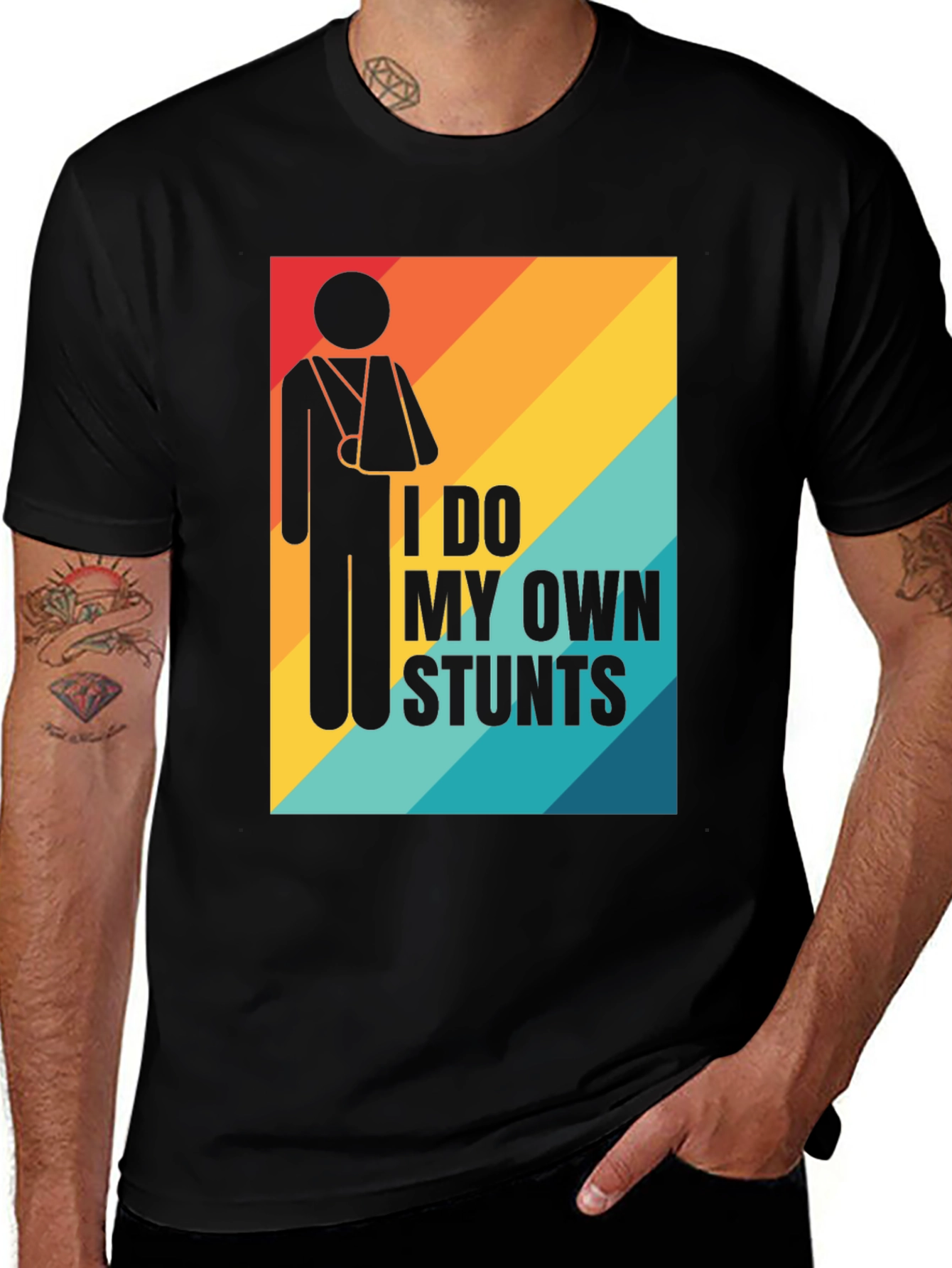 Variant 6 of I Do My Own Stunts Graphic Tee