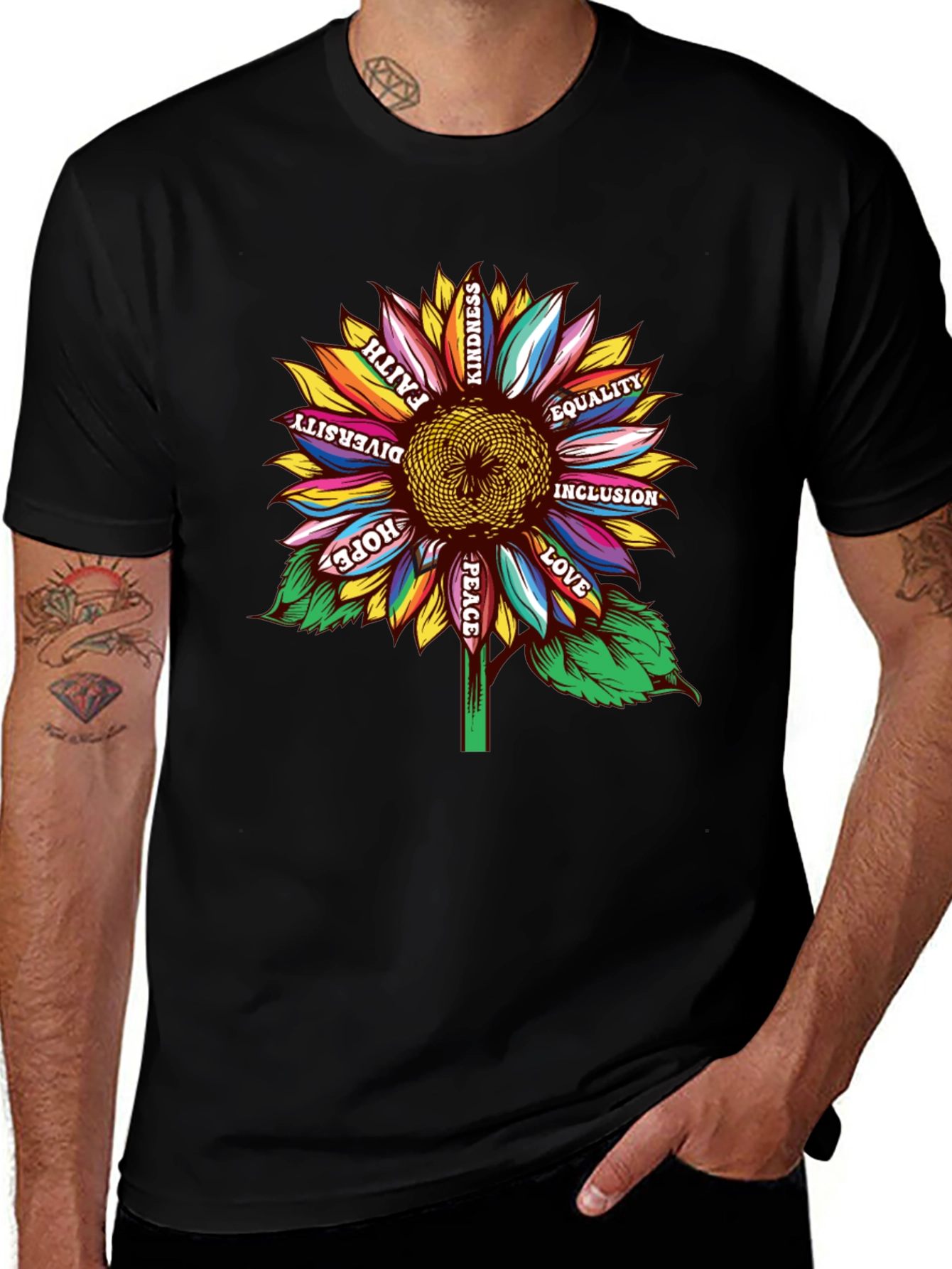 Variant 29 of Diversity Sunflower Graphic Tee