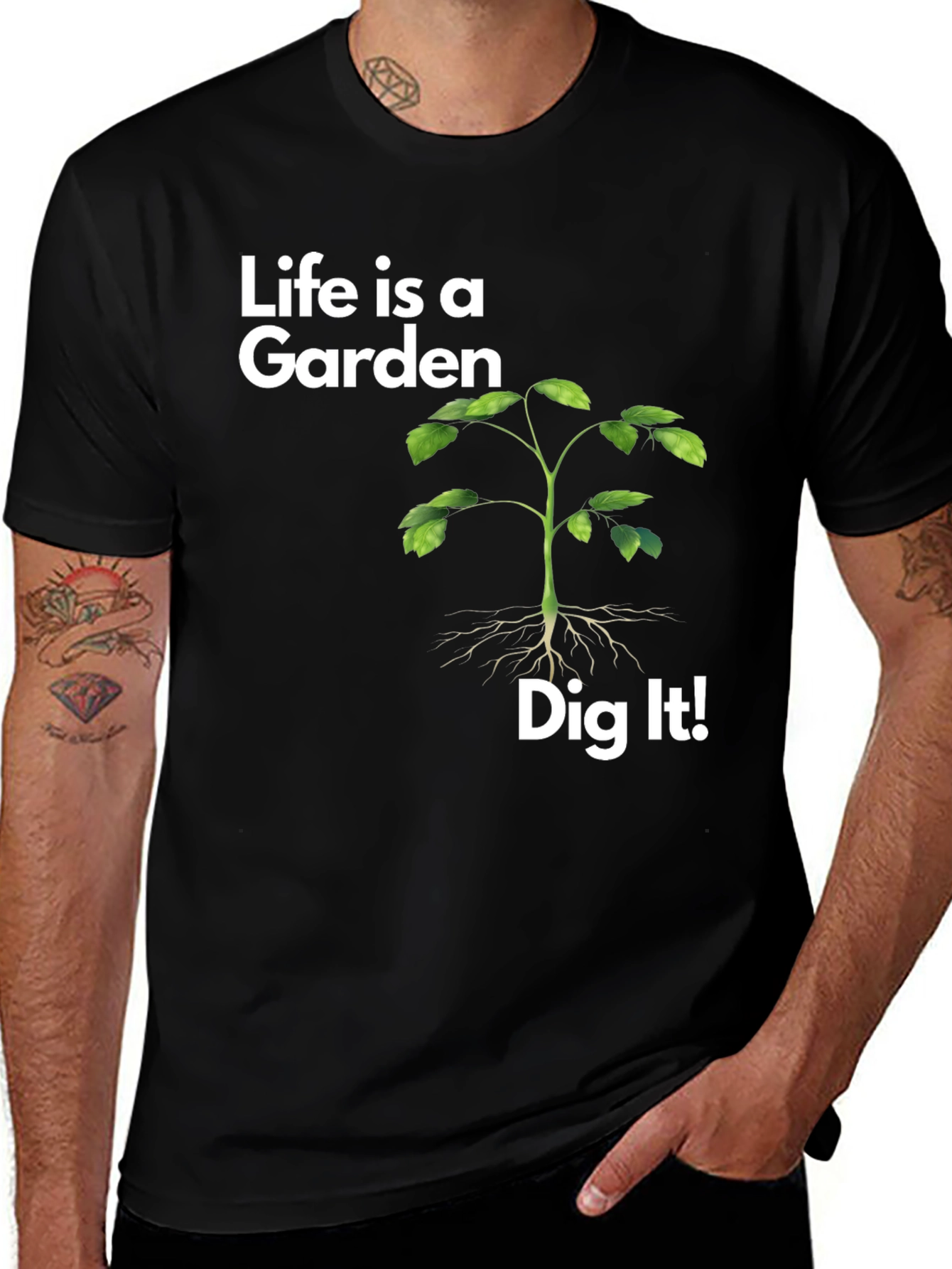Variant 27 of Life is a Garden T-Shirt - Nature Inspired Graphic Tee
