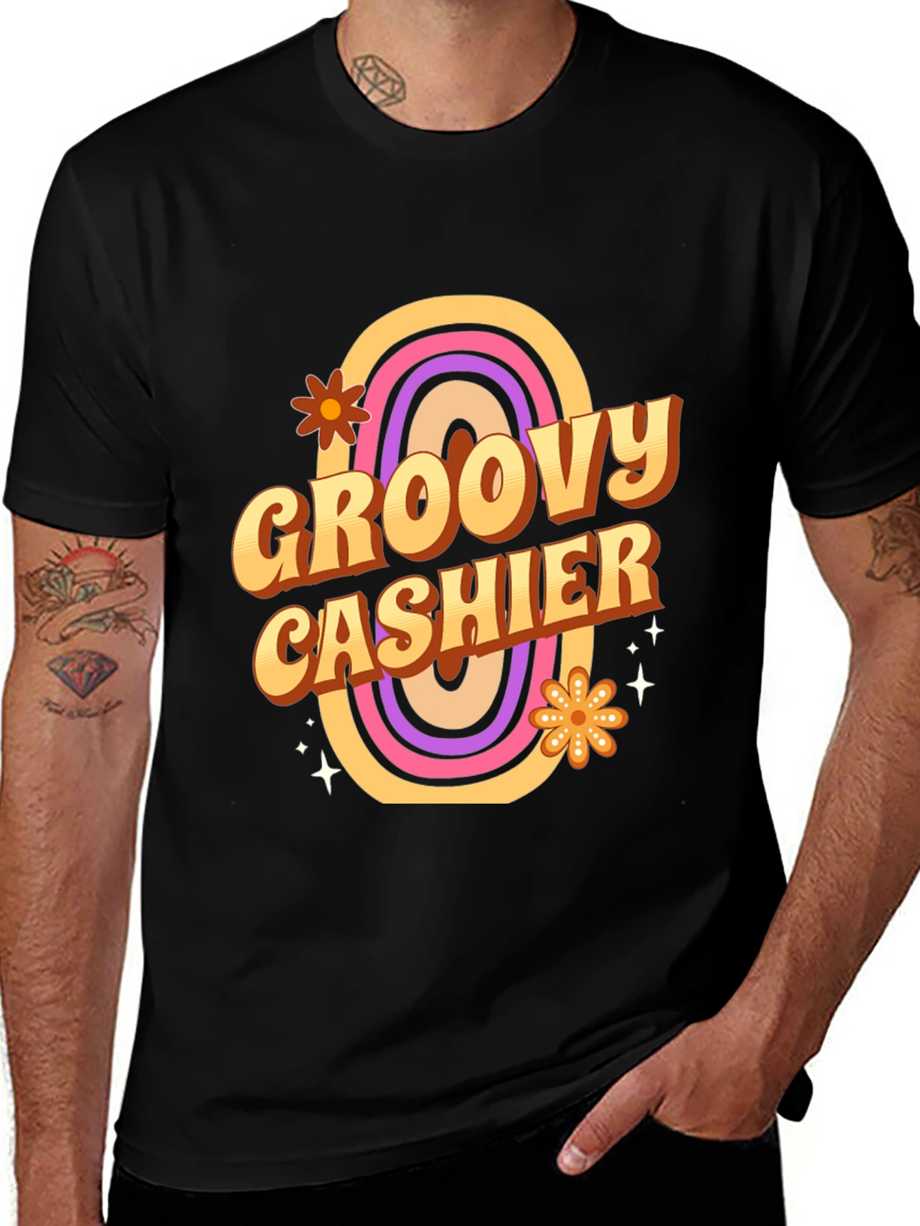 Variant 20 of Groovy Cashier T-Shirt - Retro Style
