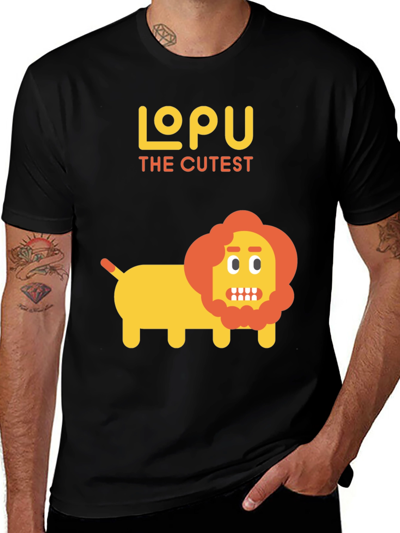 Variant 12 of Cute Lion Graphic T-Shirt - LopU The Cutest