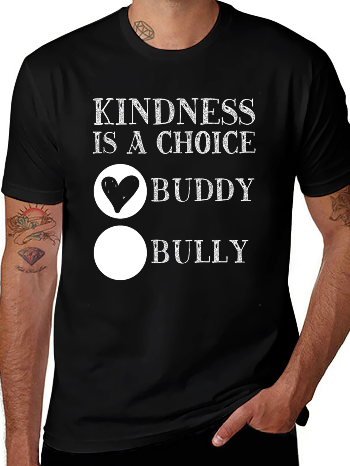 Variant 23 of Kindness Choice T-Shirt - Buddy or Bully