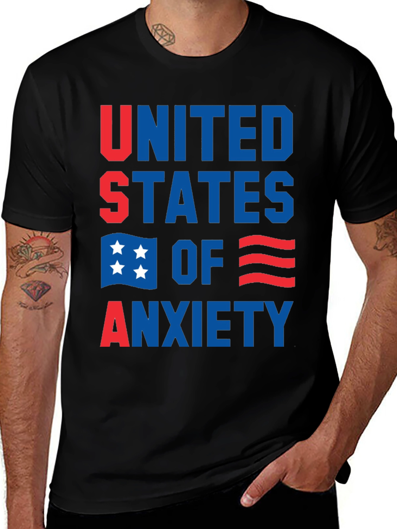 Variant 19 of United States of Anxiety Graphic Tee
