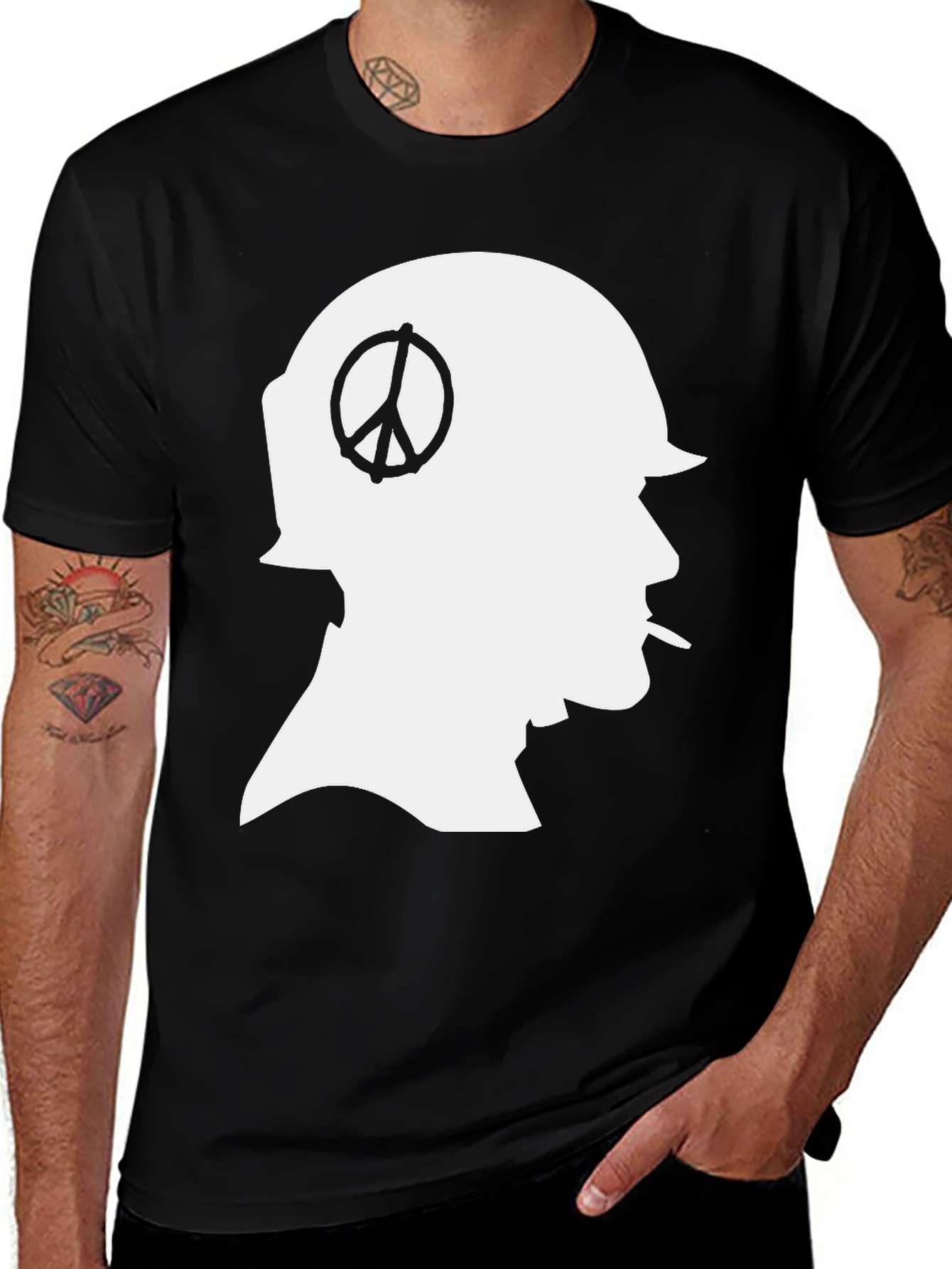 Variant 12 of Peace Through Strength T-Shirt