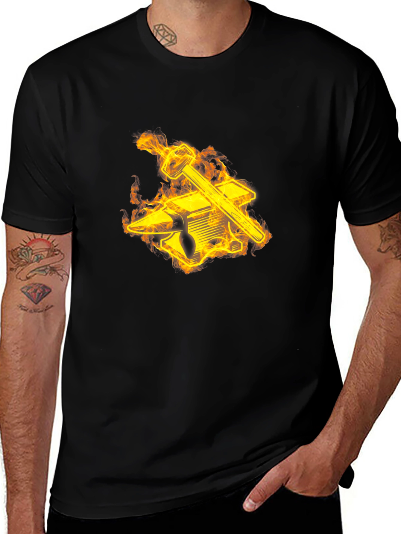 Variant 7 of Forged in Fire Black T-Shirt