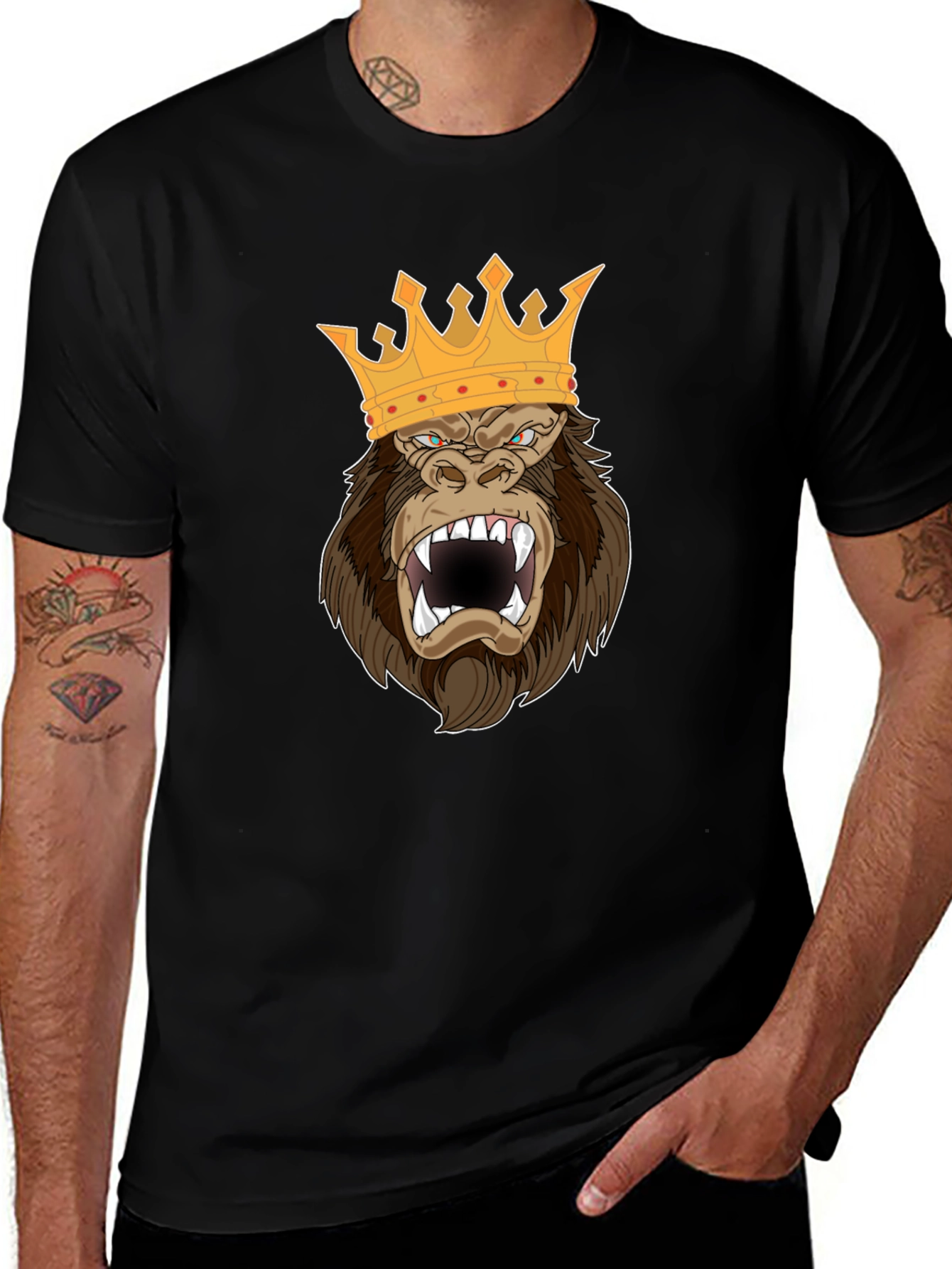 Variant 24 of King Kong Graphic Tee - Men's Black T-Shirt