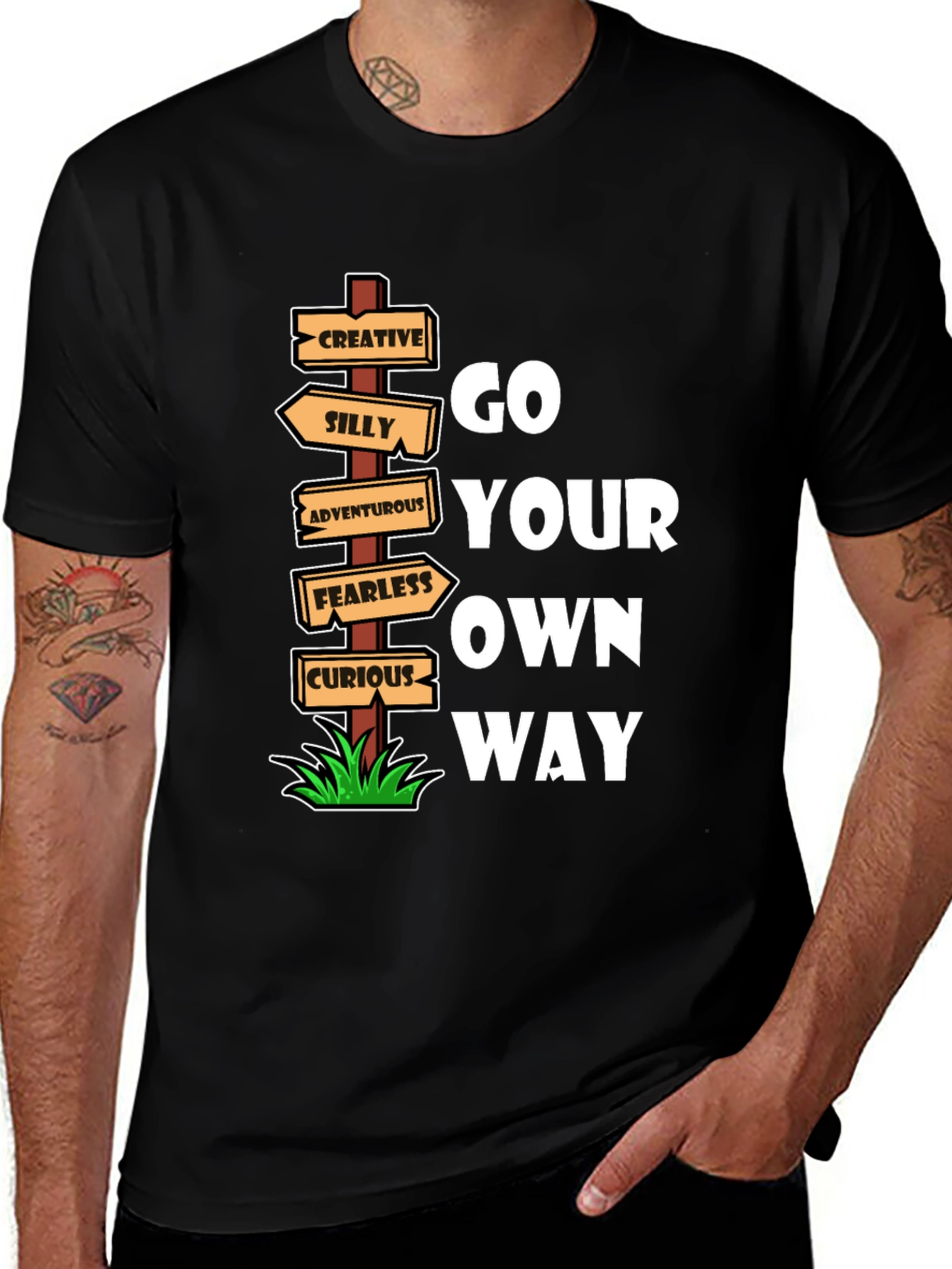 Variant 8 of Go Your Own Way Graphic T-Shirt