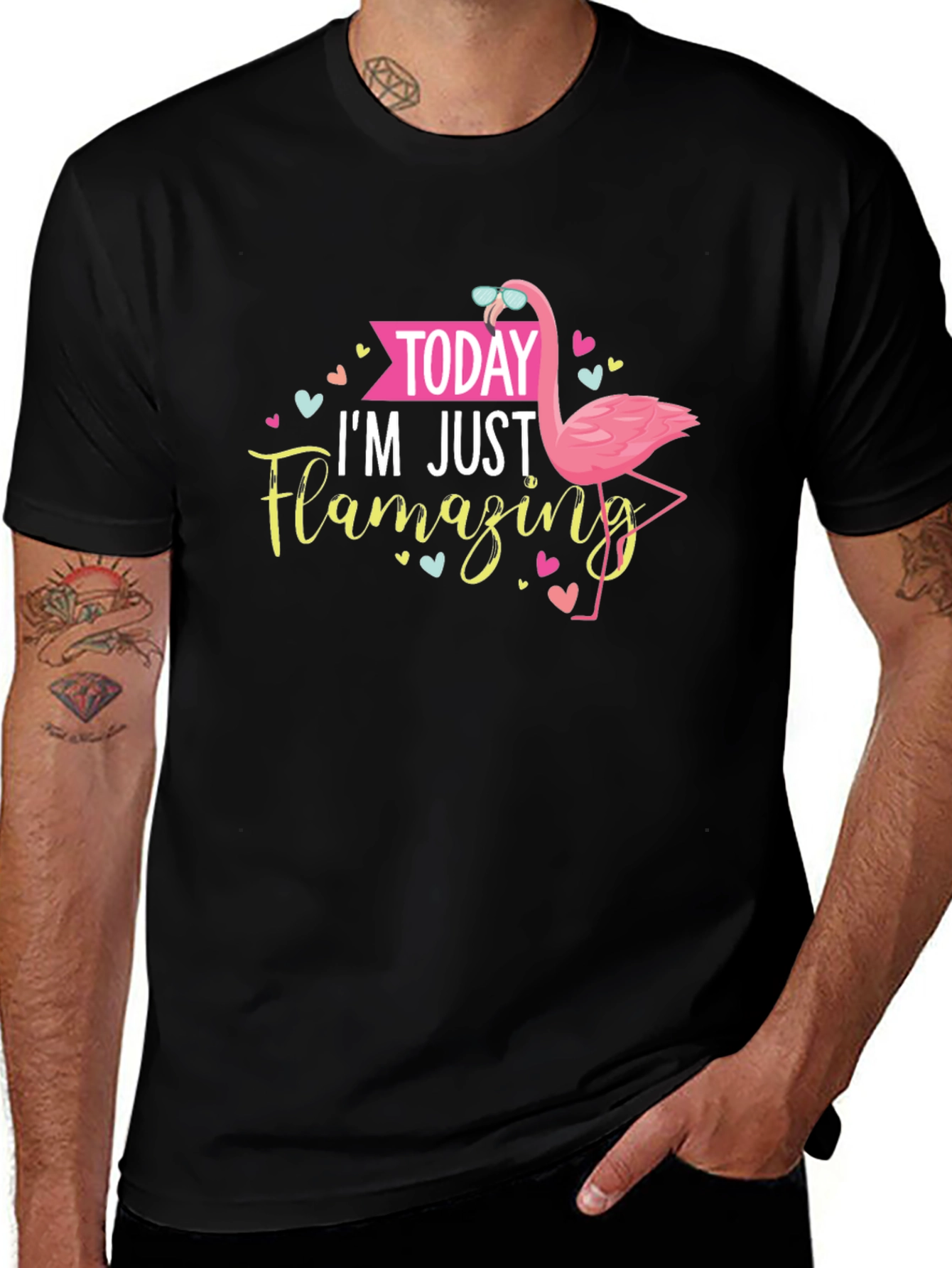 Variant 14 of Flamazing Flamingo T-Shirt - Fun, Stylish Tee!