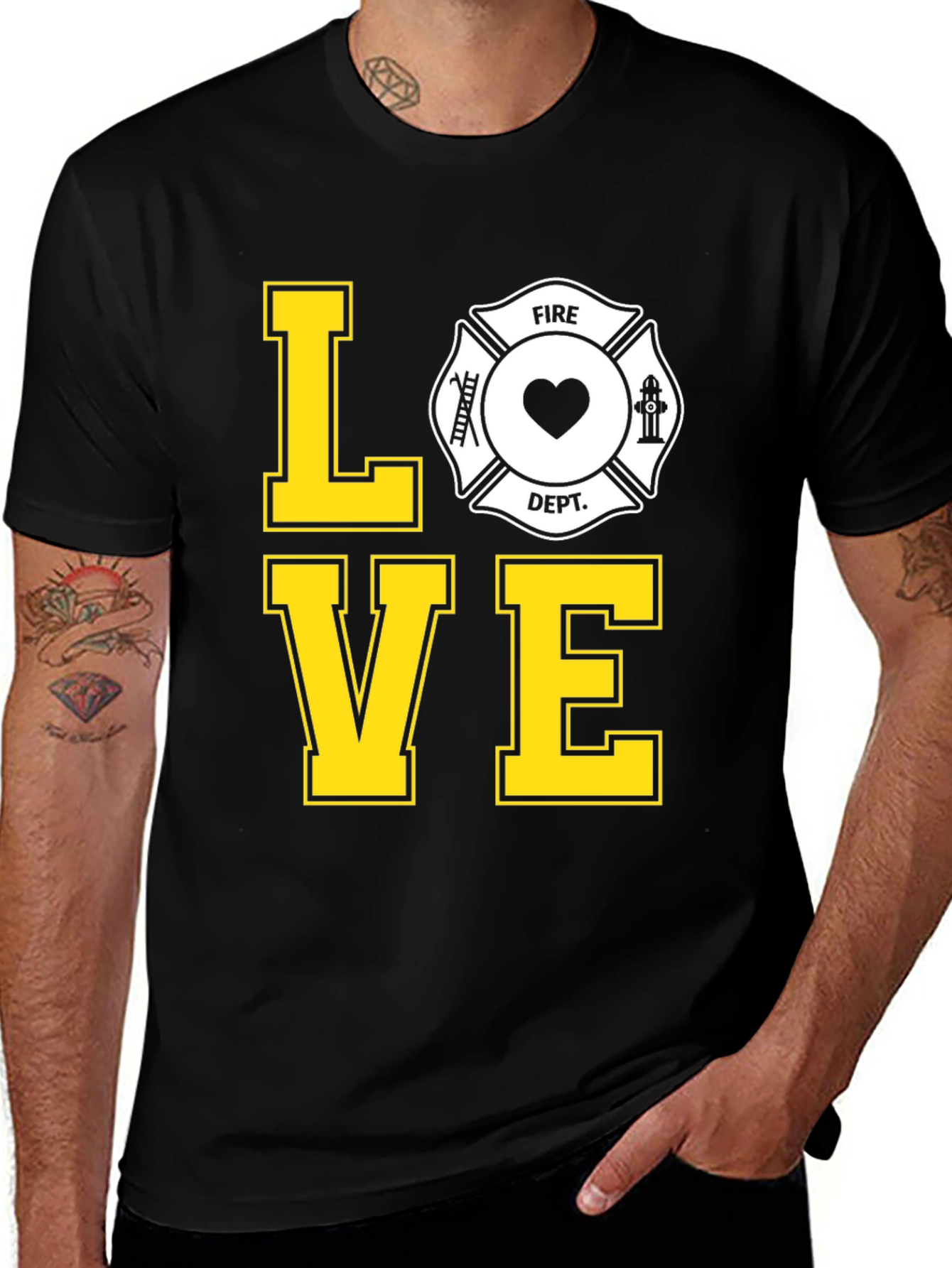 Variant 29 of Firefighter Love Tee - Show Your Support!