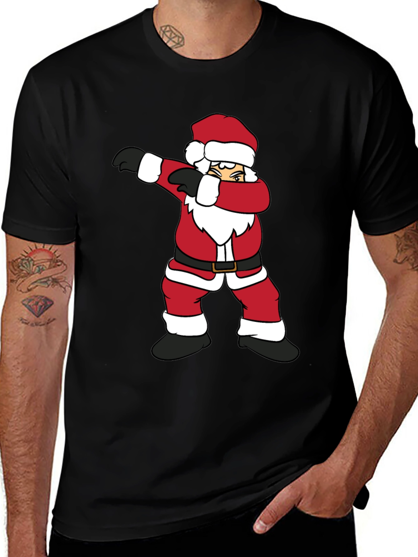 Variant 4 of Dabbing Santa Graphic Tee