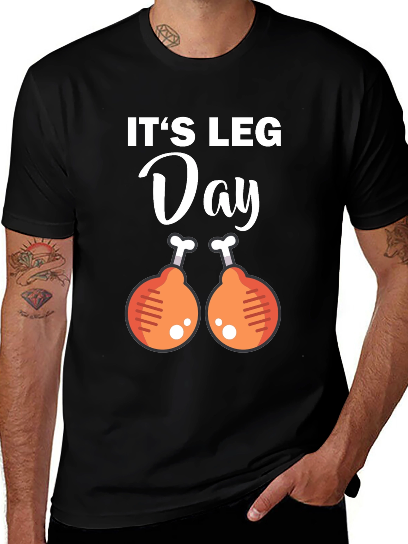 Variant 23 of It's Leg Day T-Shirt - Funny Workout Tee