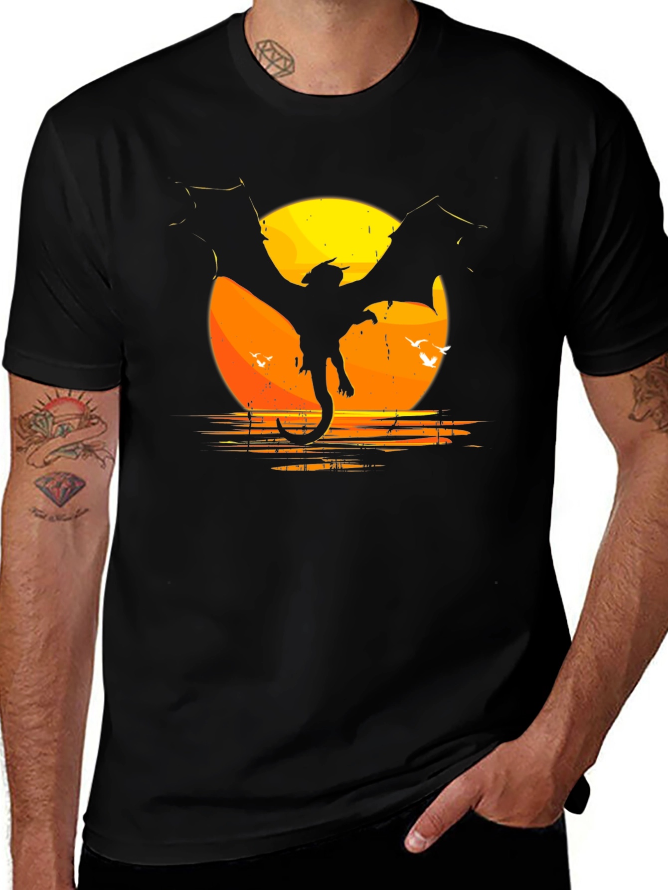 Variant 4 of Dragon Sunset T-Shirt