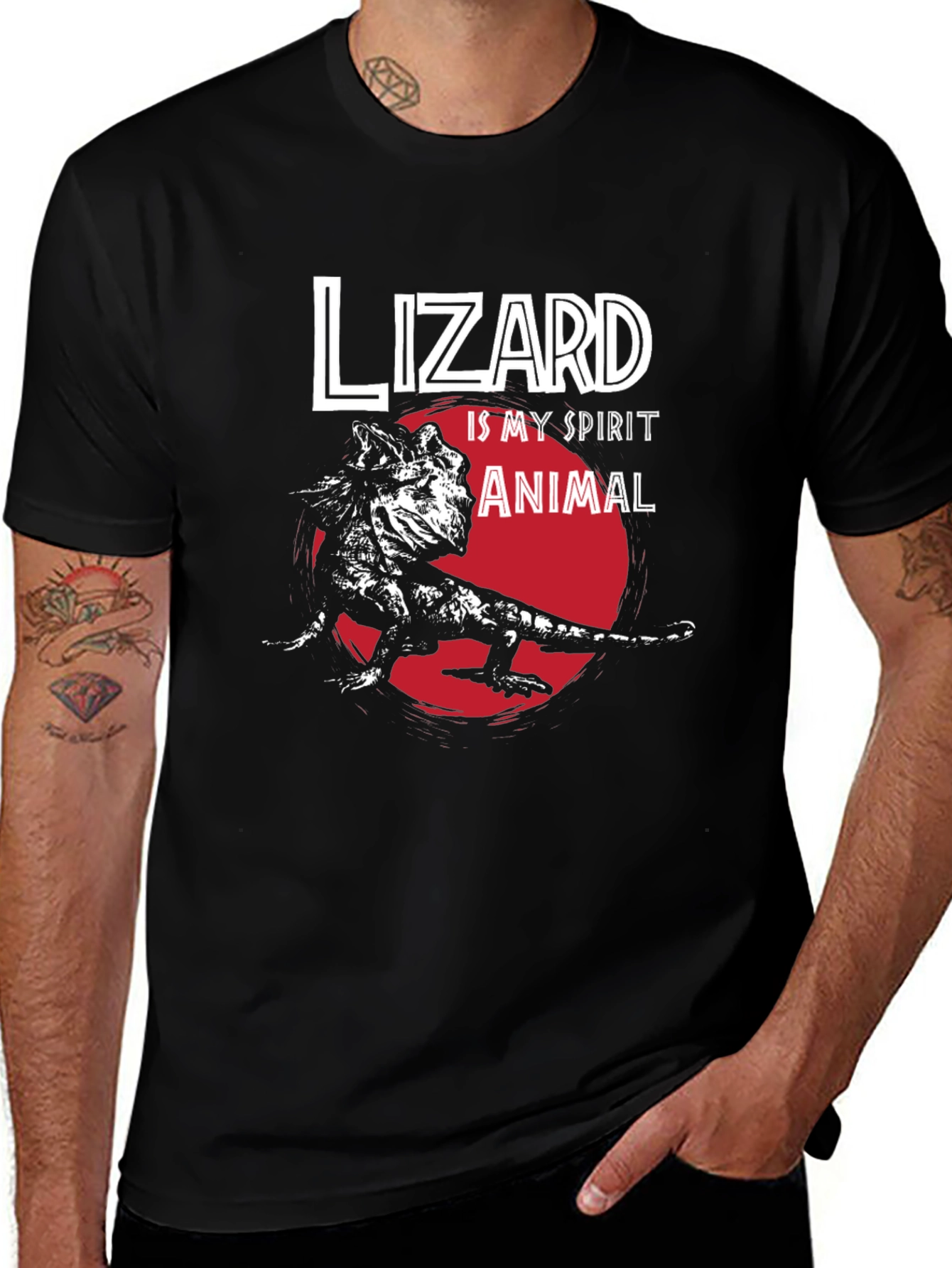 Variant 22 of Lizard Spirit Animal Graphic Tee