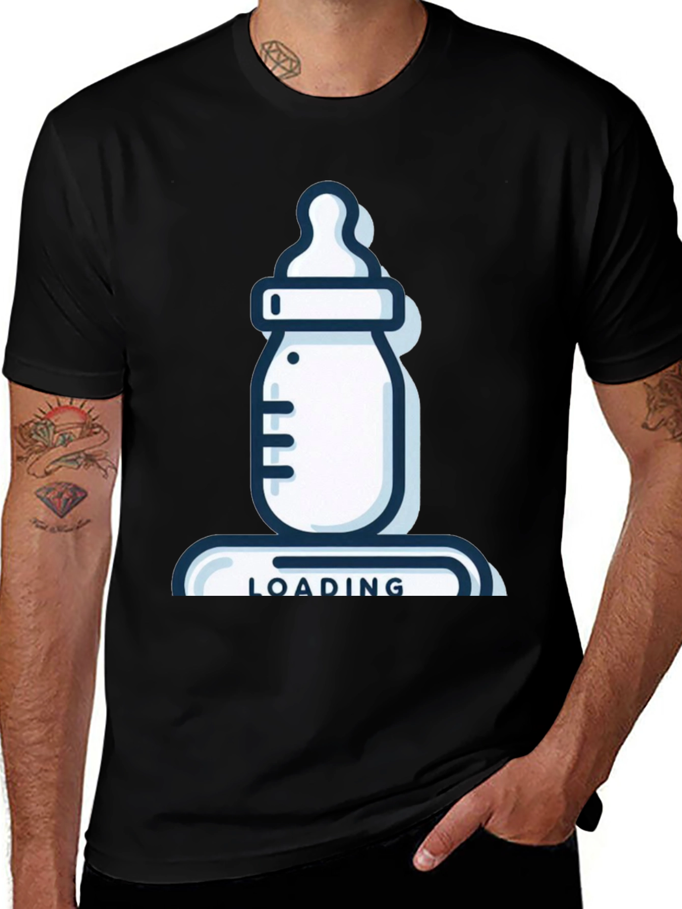 Baby Bottle Loading T-Shirt