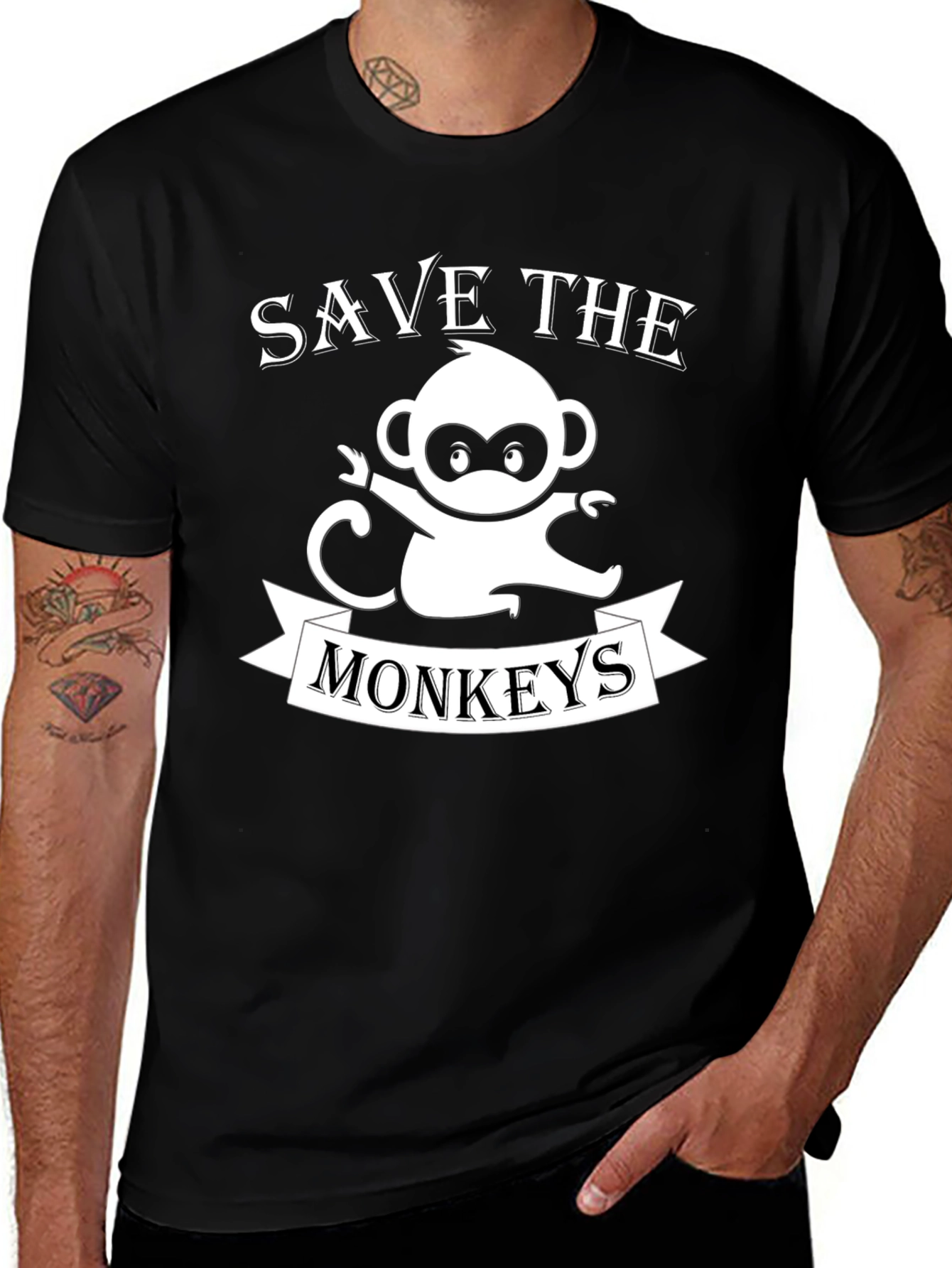 Variant 10 of Save The Monkeys Graphic Tee