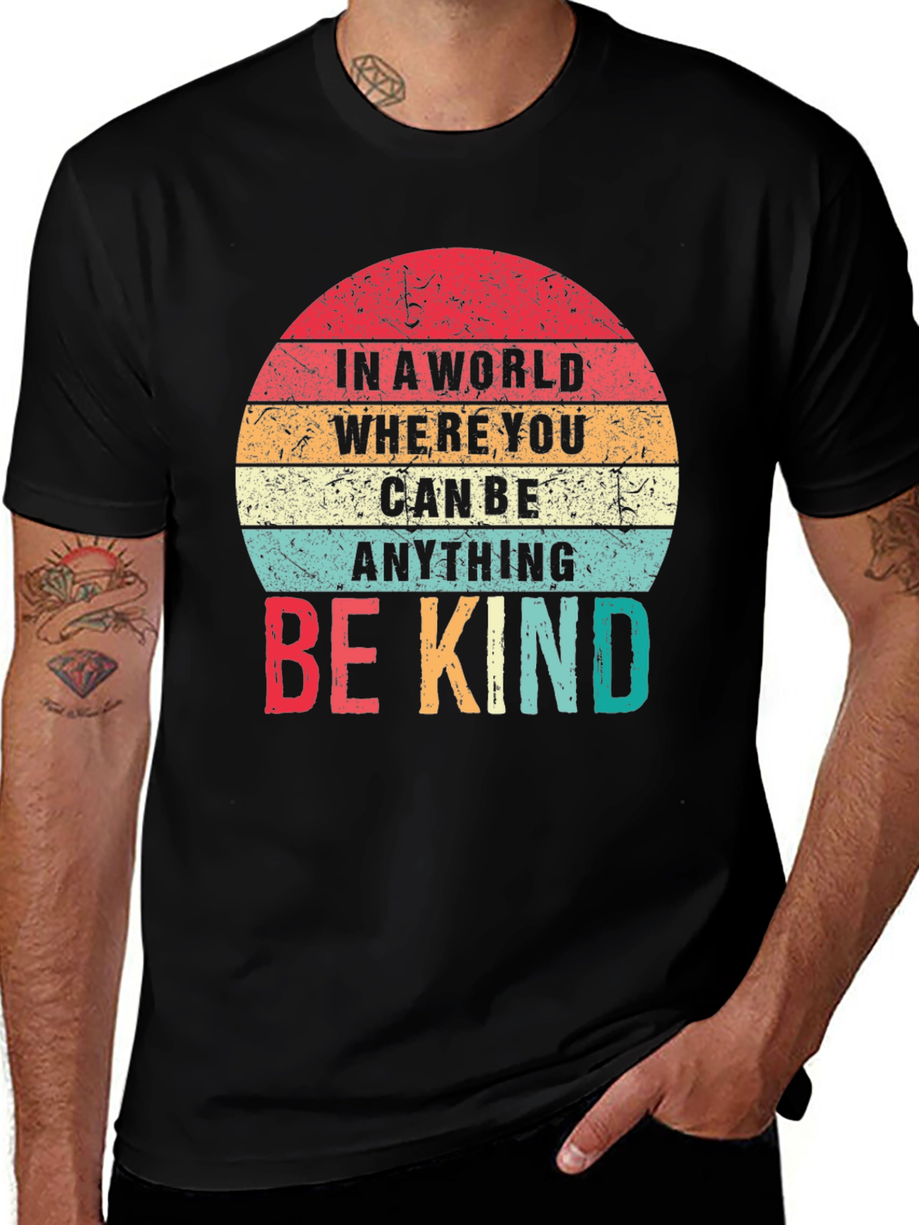 Variant 23 of Be Kind Retro Graphic T-Shirt