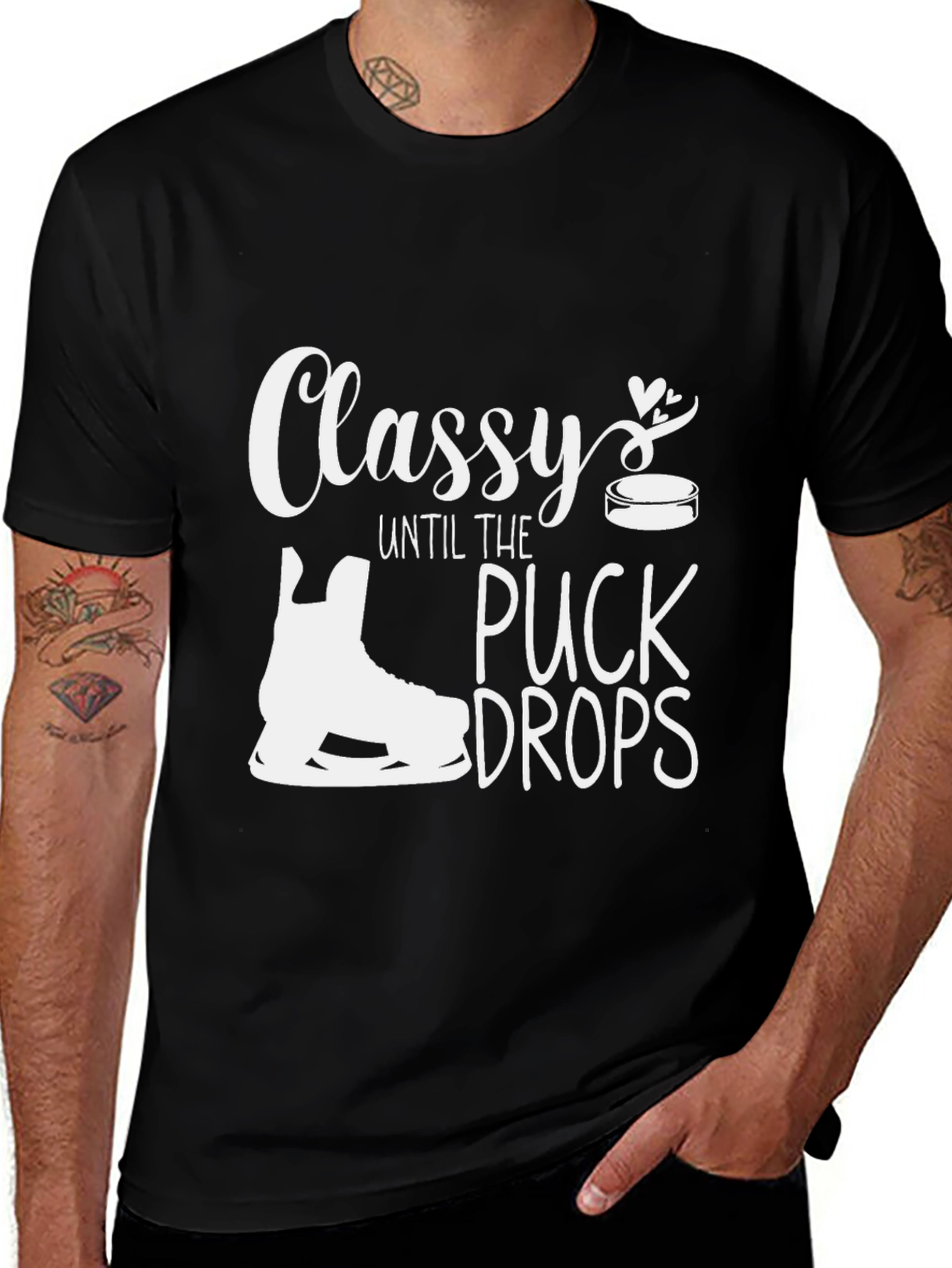 Variant 28 of Classy Until the Puck Drops T-Shirt