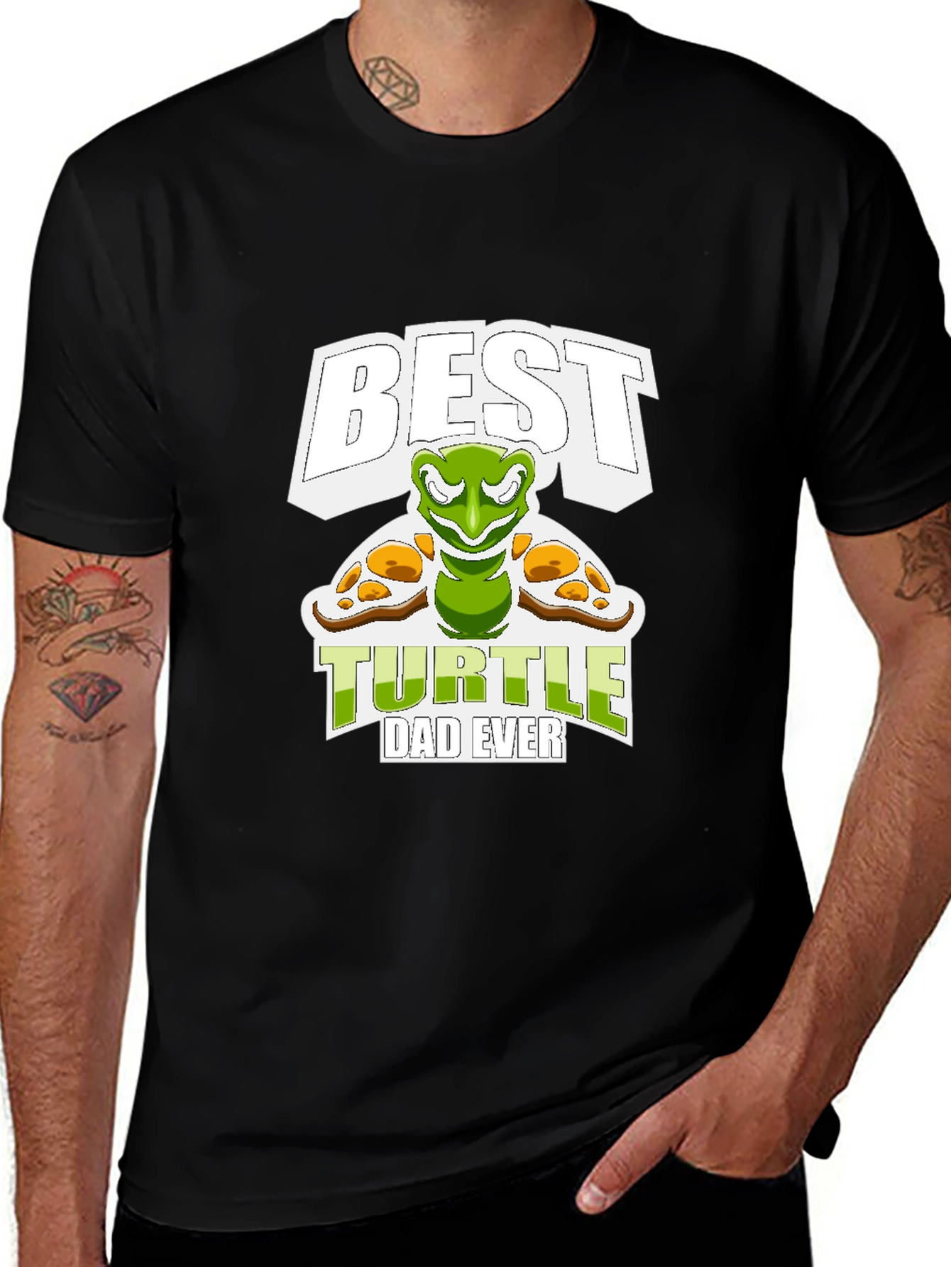 Variant 5 of Best Turtle Dad Ever T-Shirt
